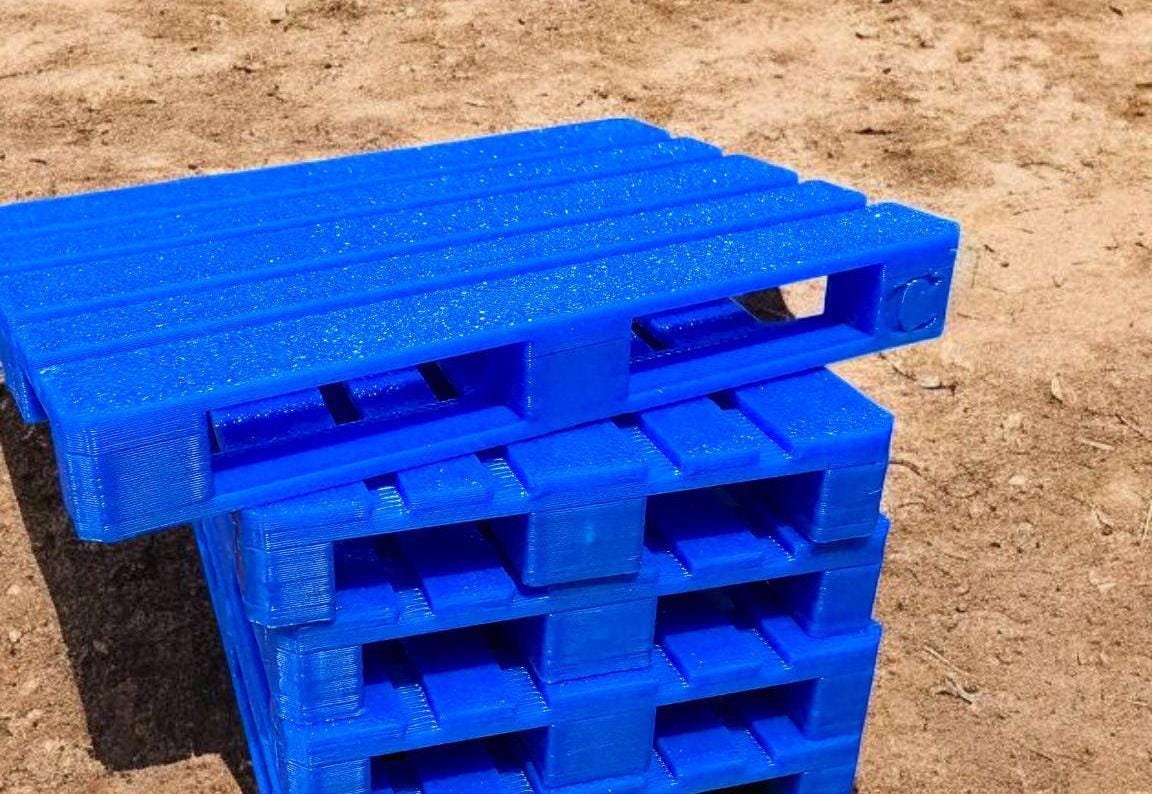 1:14 scale euro pallets – chep style – for tamiya rc trucks – full load option 3D Peak Print