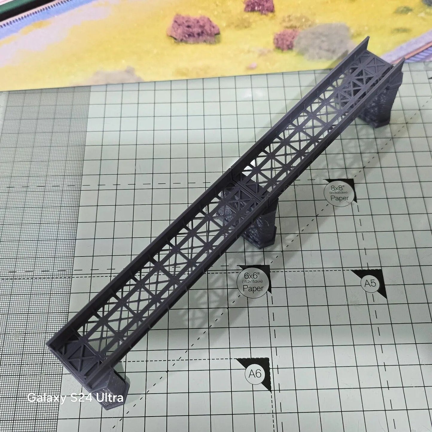 Z Gauge Single Track Iron Girder Bridge Model Railway Train Layout 1:220 Scale 3D Peak Print