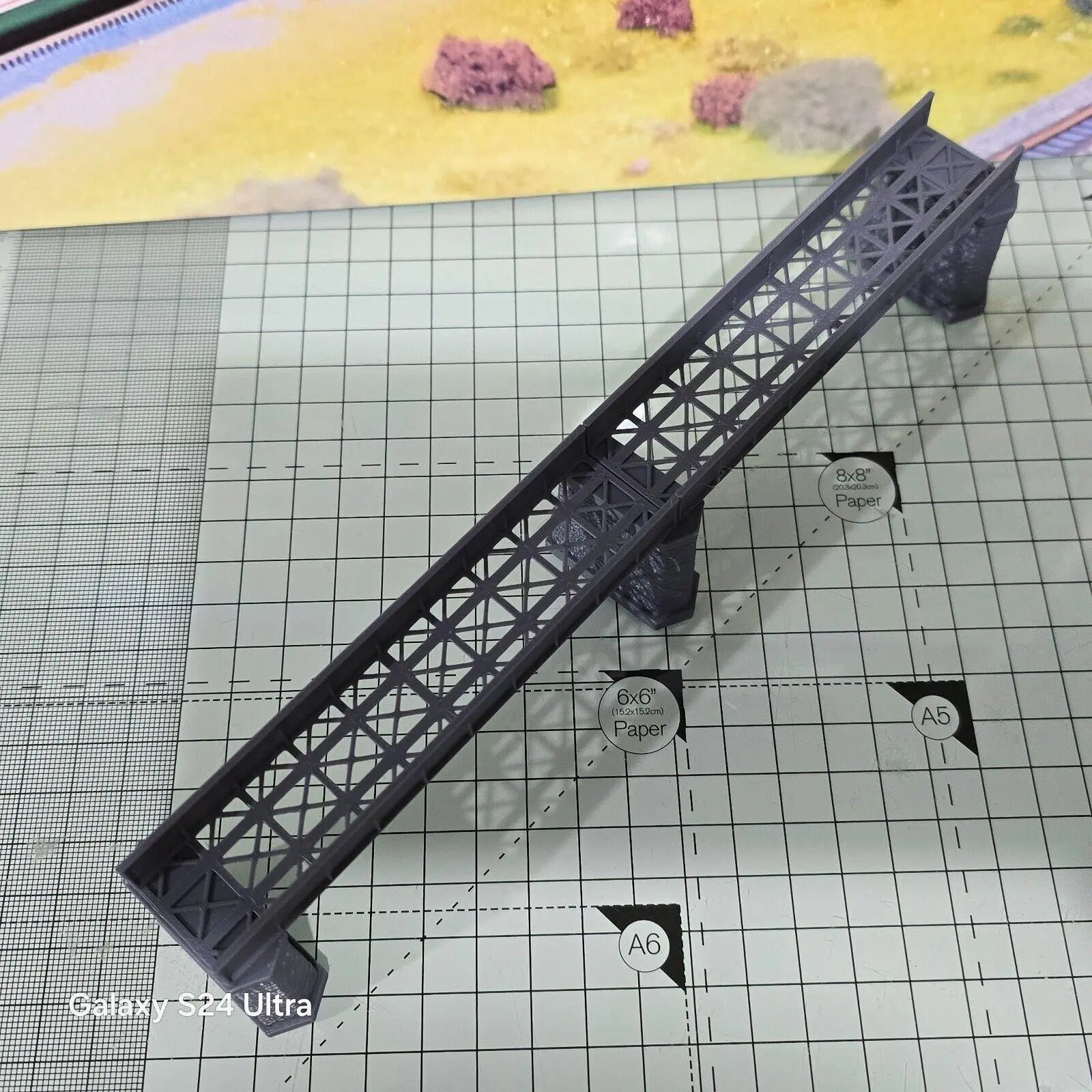 Z Gauge Single Track Iron Girder Bridge Model Railway Train Layout 1:220 Scale 3D Peak Print