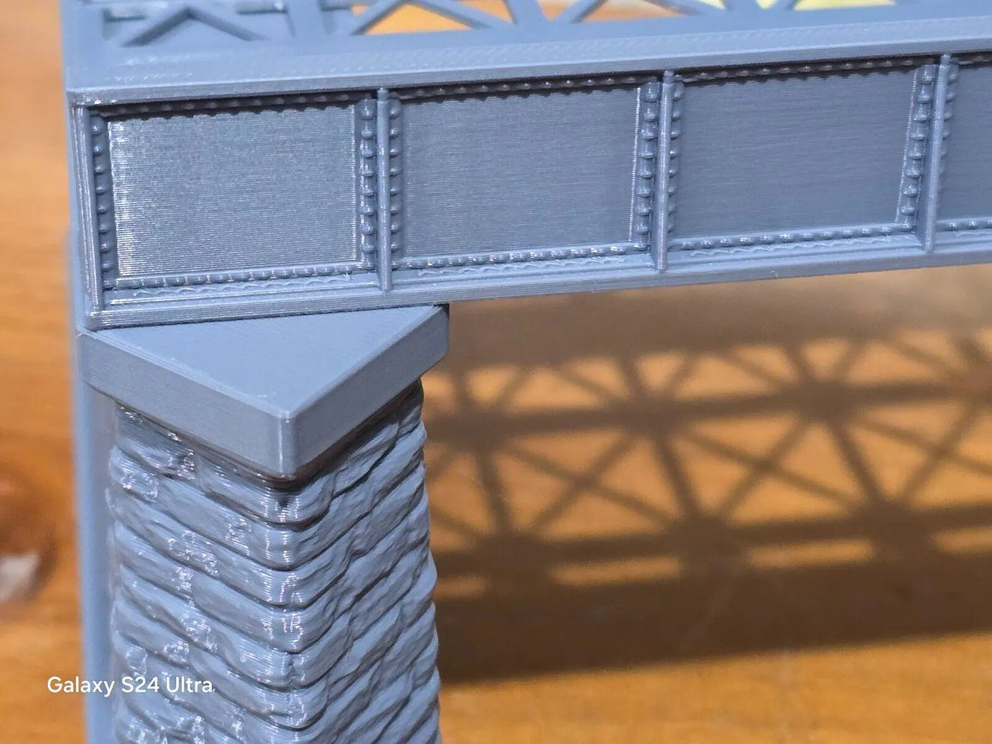 Z Gauge Double Track Iron Girder Bridge Model Railway Train Layout 1:220 Scale 3D Peak Print