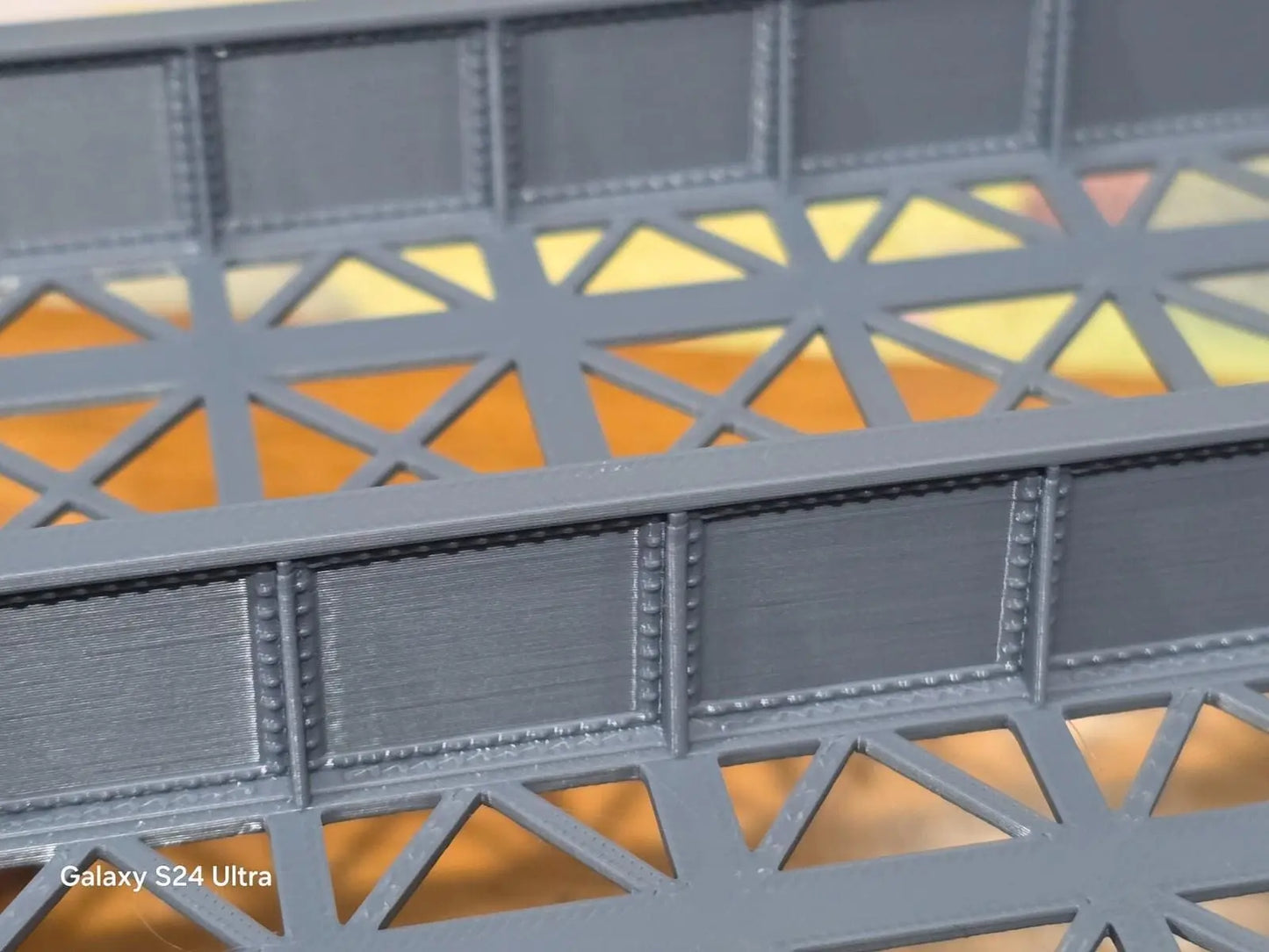 Z Gauge Double Track Iron Girder Bridge Model Railway Train Layout 1:220 Scale 3D Peak Print