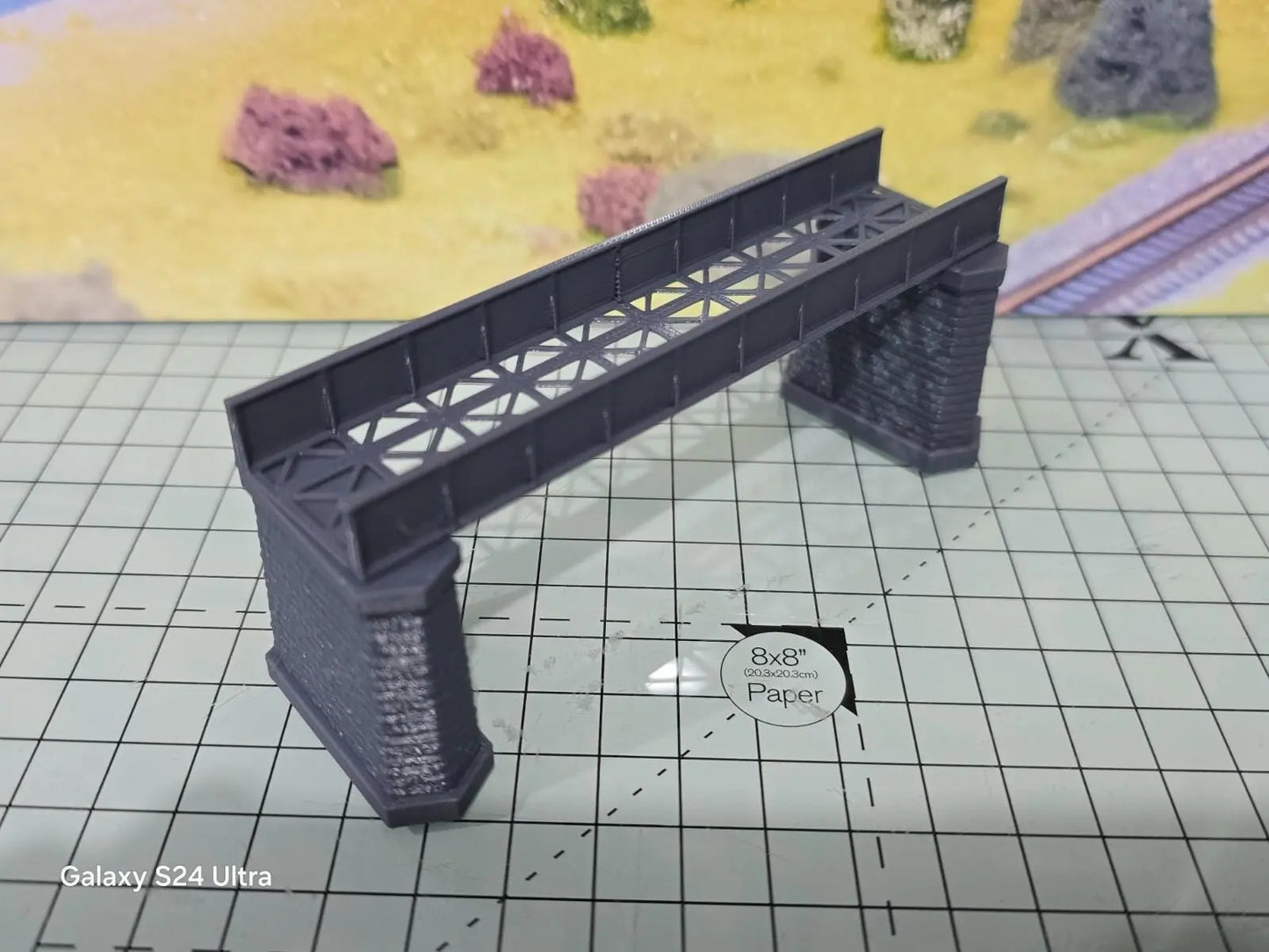 Z Gauge Single Track Iron Girder Bridge Model Railway Train Layout 1:220 Scale 3D Peak Print