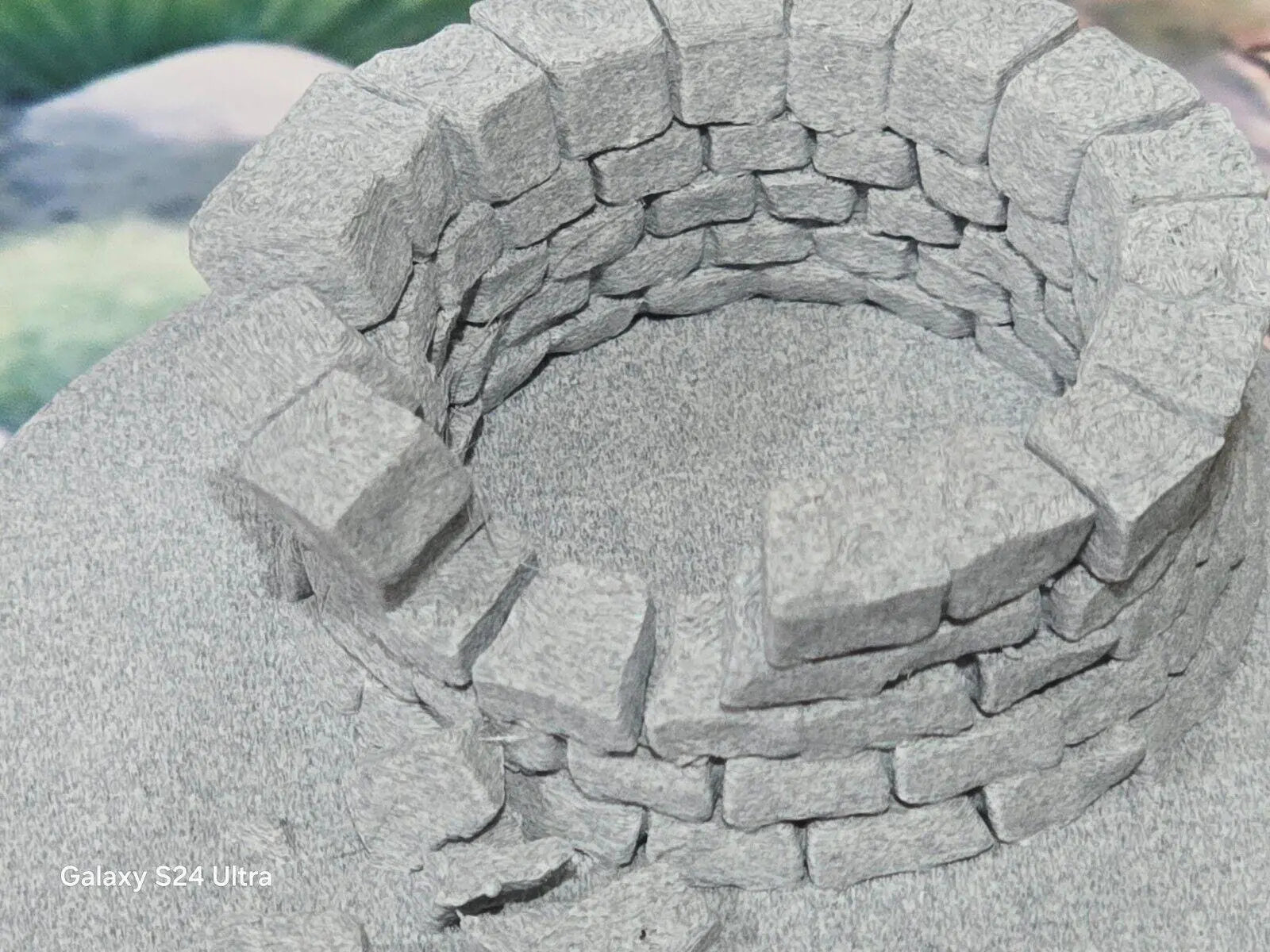 1 Gauge 1:32 Scale Model Railway Stone Well on 140mm base Scenery Terrain 3D Peak Print