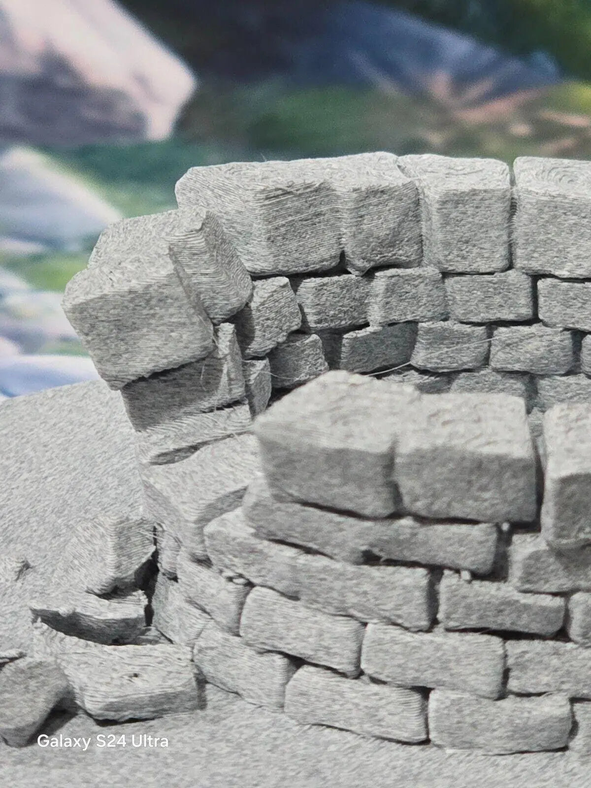 1 Gauge 1:32 Scale Model Railway Stone Well on 140mm base Scenery Terrain 3D Peak Print