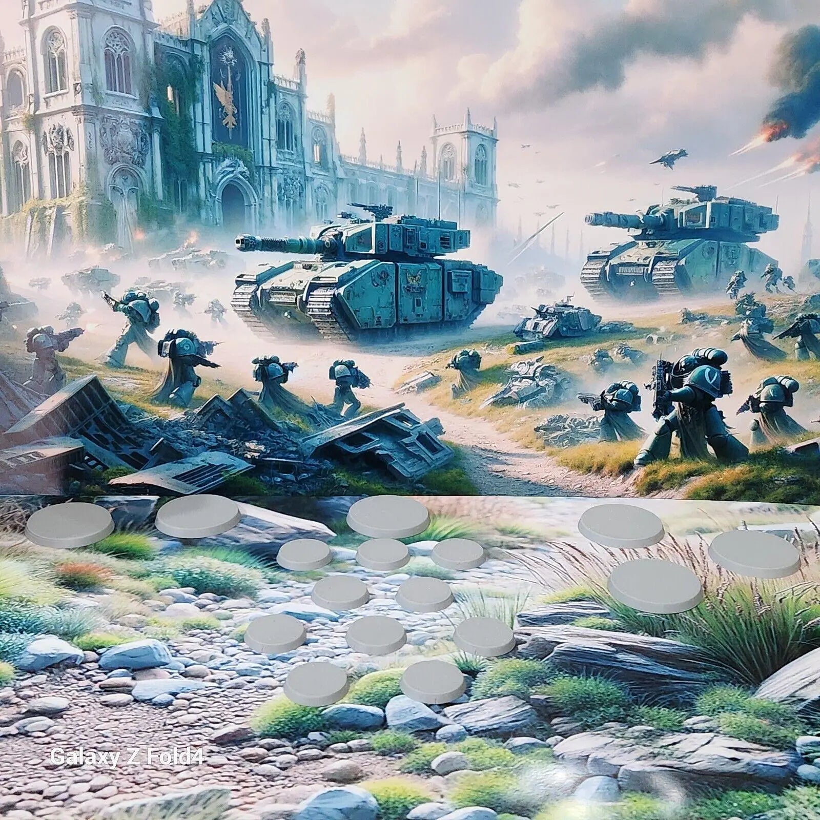 200 Mixed Bases War Gaming, Plain Blank Modelling Bases Tabletop War Games 3D Peak Print