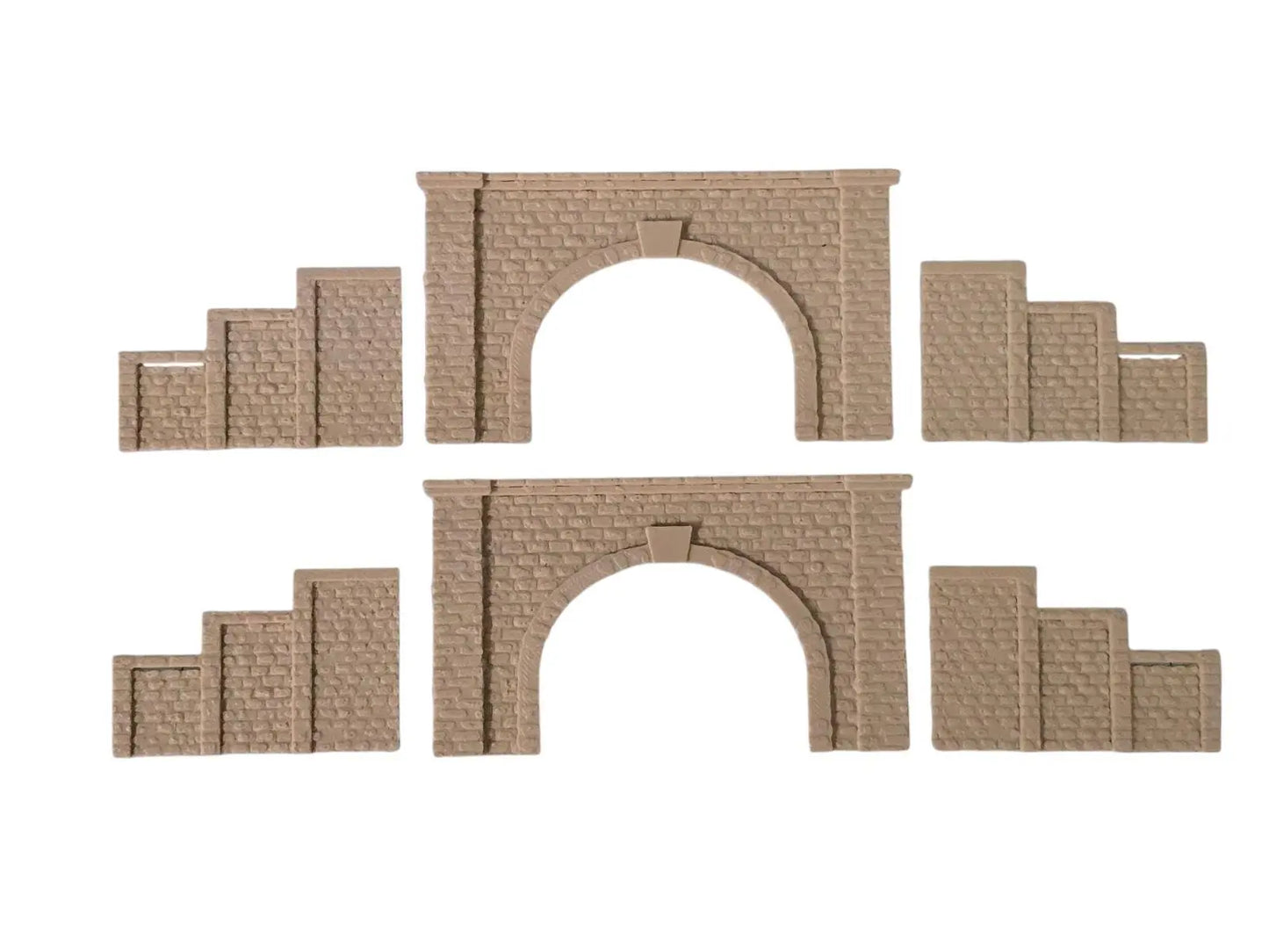 Z Gauge Tunnel Double Track Stone Portal Model Railway Train Layout 1:220 Scale 3D Peak Print