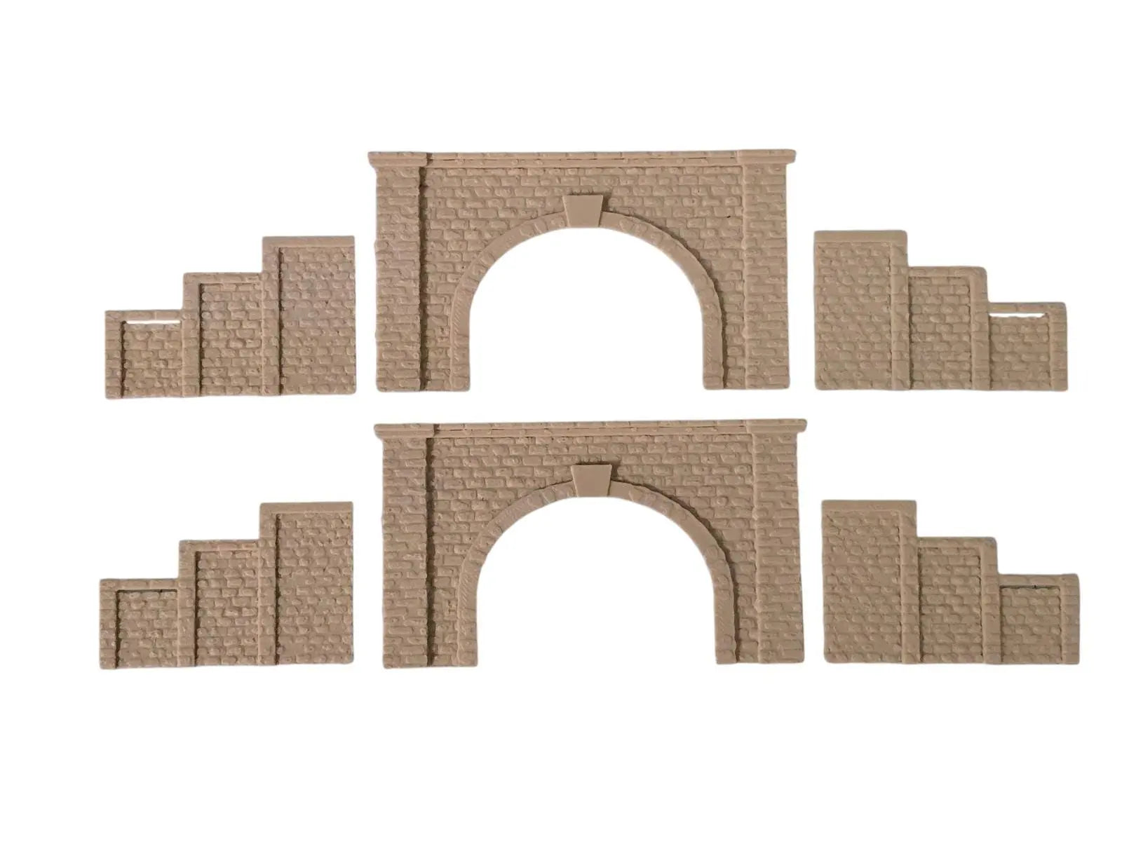 Z Gauge Tunnel Double Track Stone Portal Model Railway Train Layout 1:220 Scale 3D Peak Print
