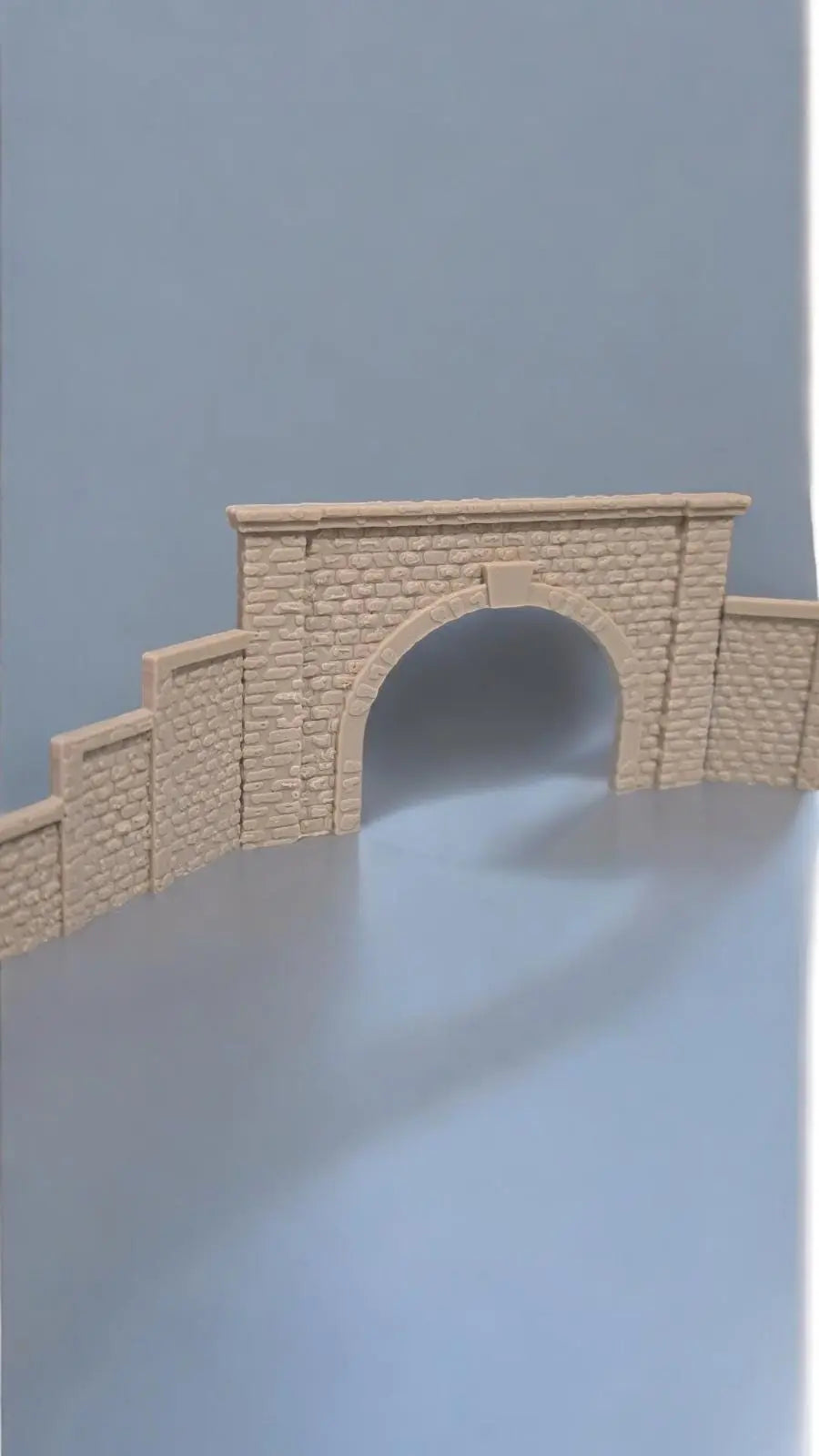 Z Gauge Tunnel Double Track Stone Portal Model Railway Train Layout 1:220 Scale 3D Peak Print