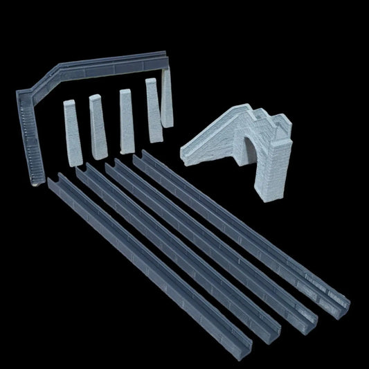 Z Gauge The Monkey Bridge Swansea Docks Footbridge Model Railway 1:220 Scale 3D Peak Print