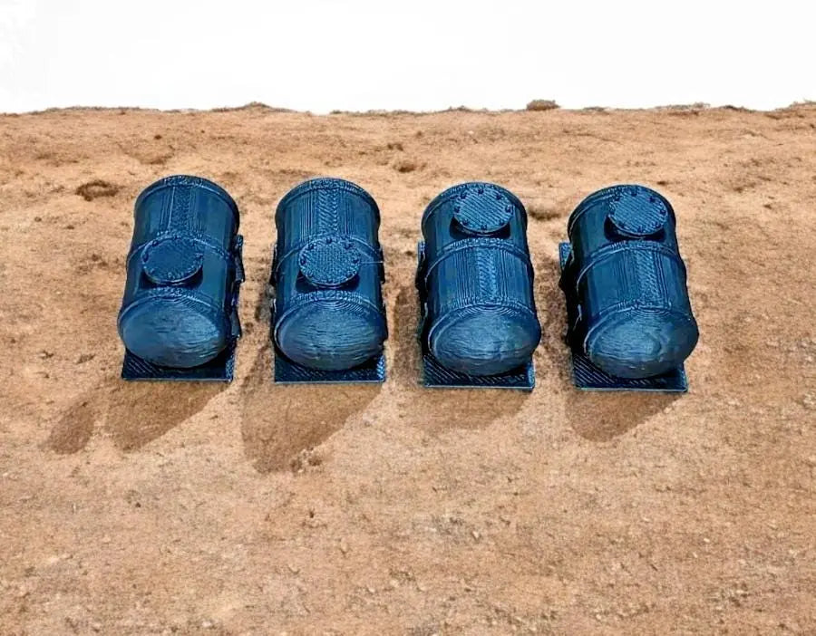 Gas Fuel Petrol Tank Body OO HO Gauge 1:76 Scale Models Train Railway Pack of 4 3D Peak Print