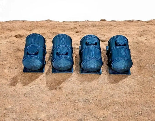 Gas Fuel Petrol Tank Body OO HO Gauge 1:76 Scale Models Train Railway Pack of 4 3D Peak Print