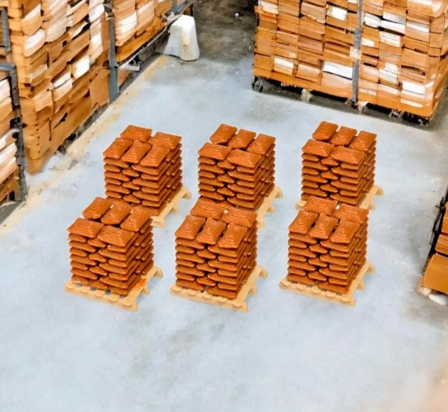 Pallets of Brown Sacks Beige pallet Z Gauge 1:220 Scale Models Railway (6 Pack) 3D Peak Print