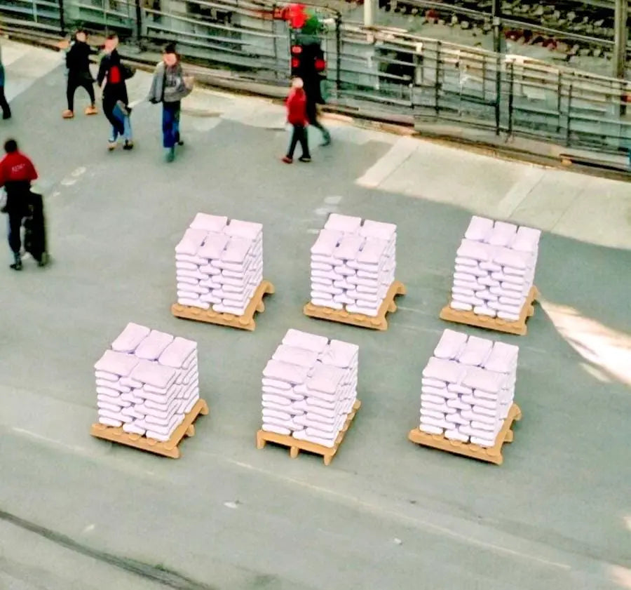 Pallets of white Sacks wood pallet Z Gauge 1:220 Scale Model Railway (6 Pack) 3D Peak Print