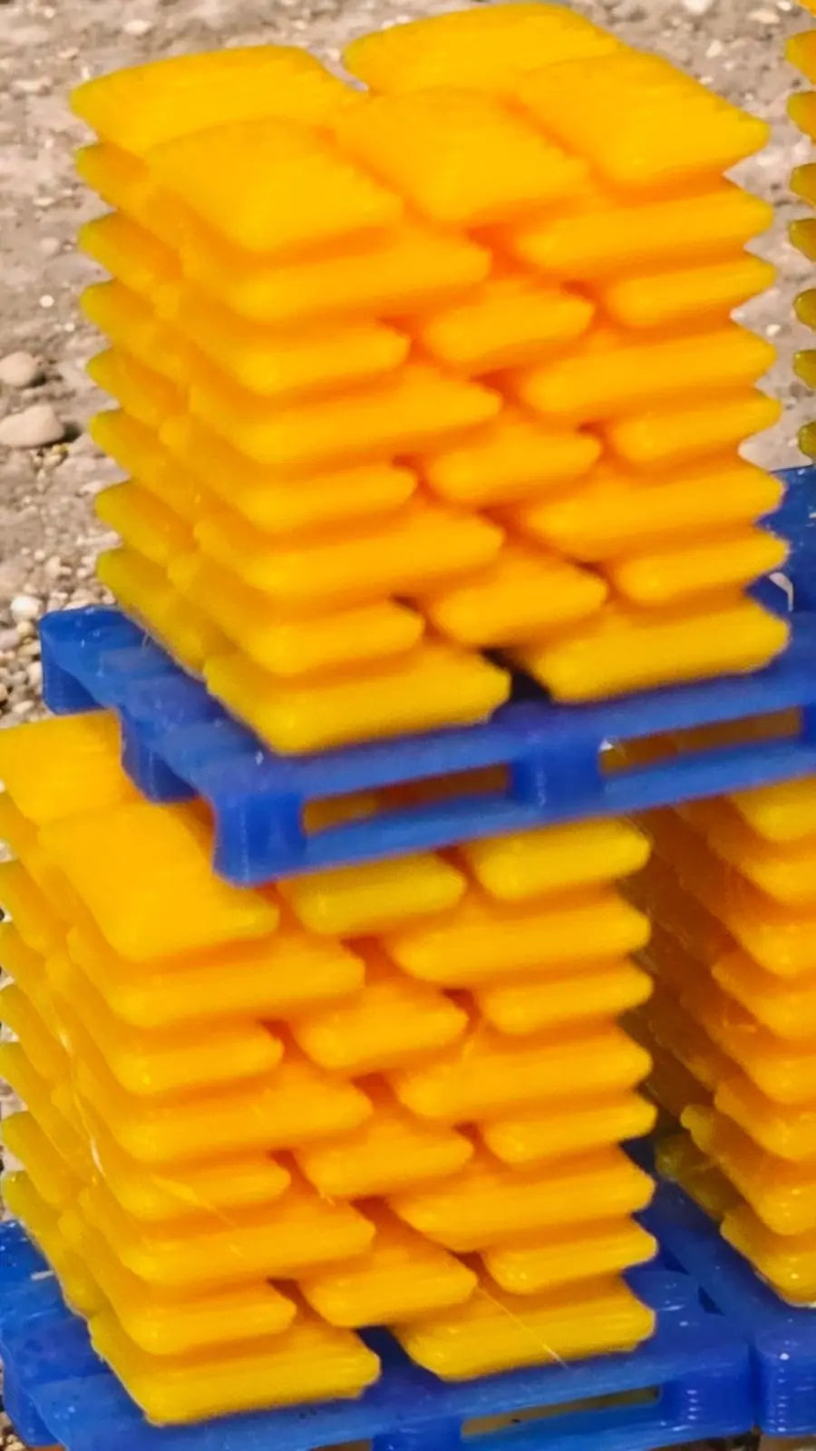 Pallets of Sacks Yellow Cement Chep N Gauge 1:148 Scale Models Railway (6 Pack) 3D Peak Print