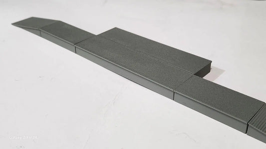 Railway Train Station Passenger Platform 6 Pc Kit Z Gauge 1:220 Scale Railroad 3D Peak Print