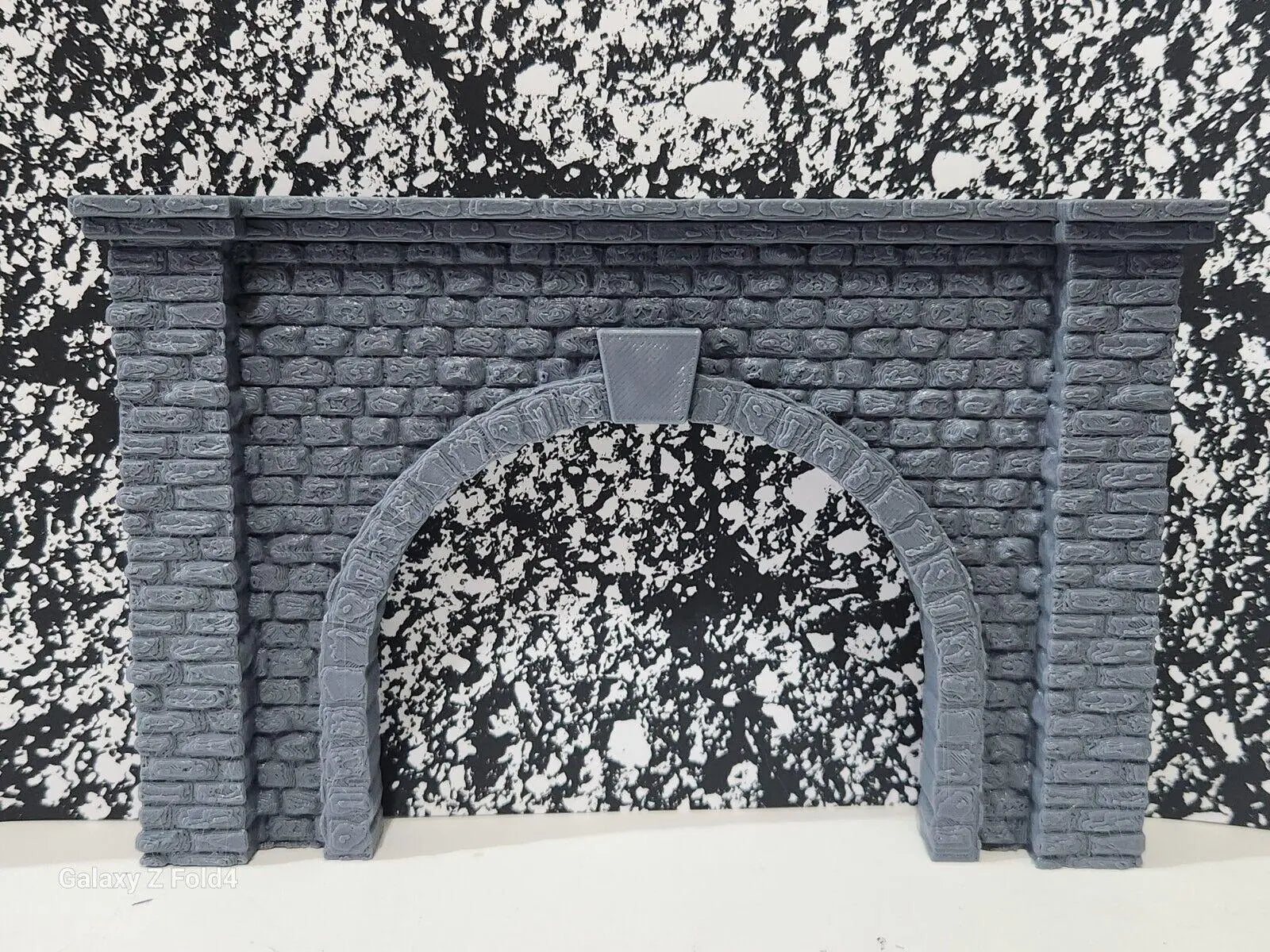 OO9 Narrow Gauge Tunnel Double Track Stone Portal Model Railway Train Layout 3D Peak Print