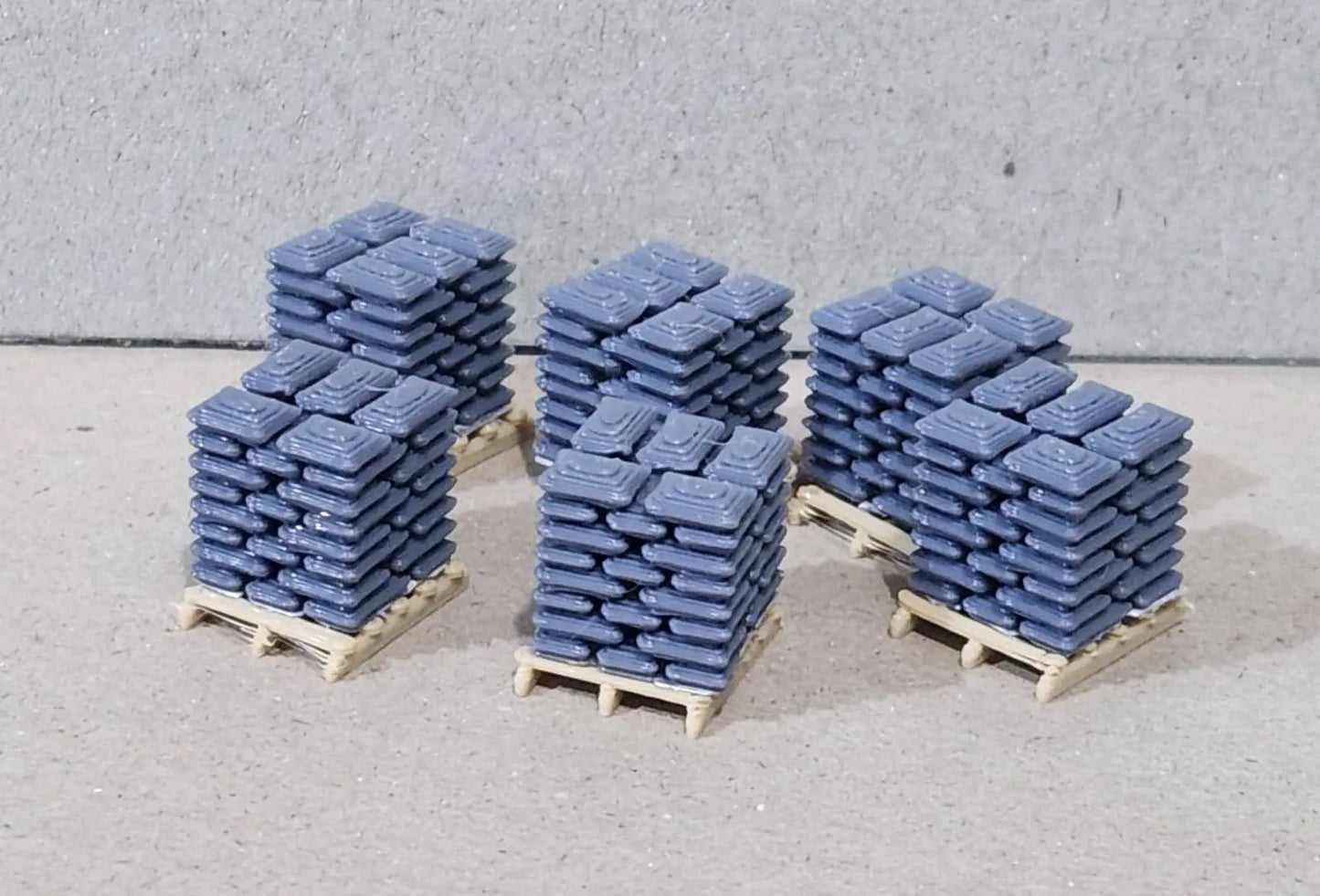 Pallets of Sacks N Gauge 1:148 Scale Models Train Railway (6 Pack) 3D Peak Print