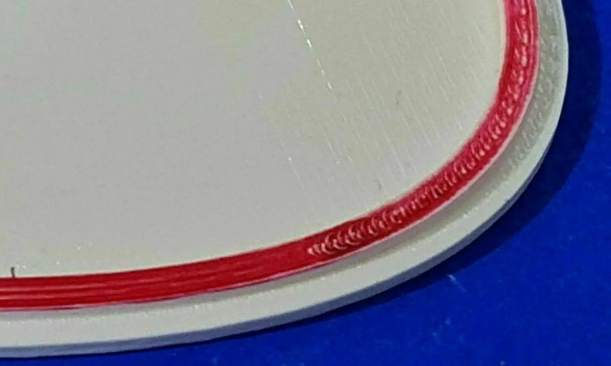 Quality Red & White Beware of the Dog Sign with 3D Letters and border 3D Peak Print