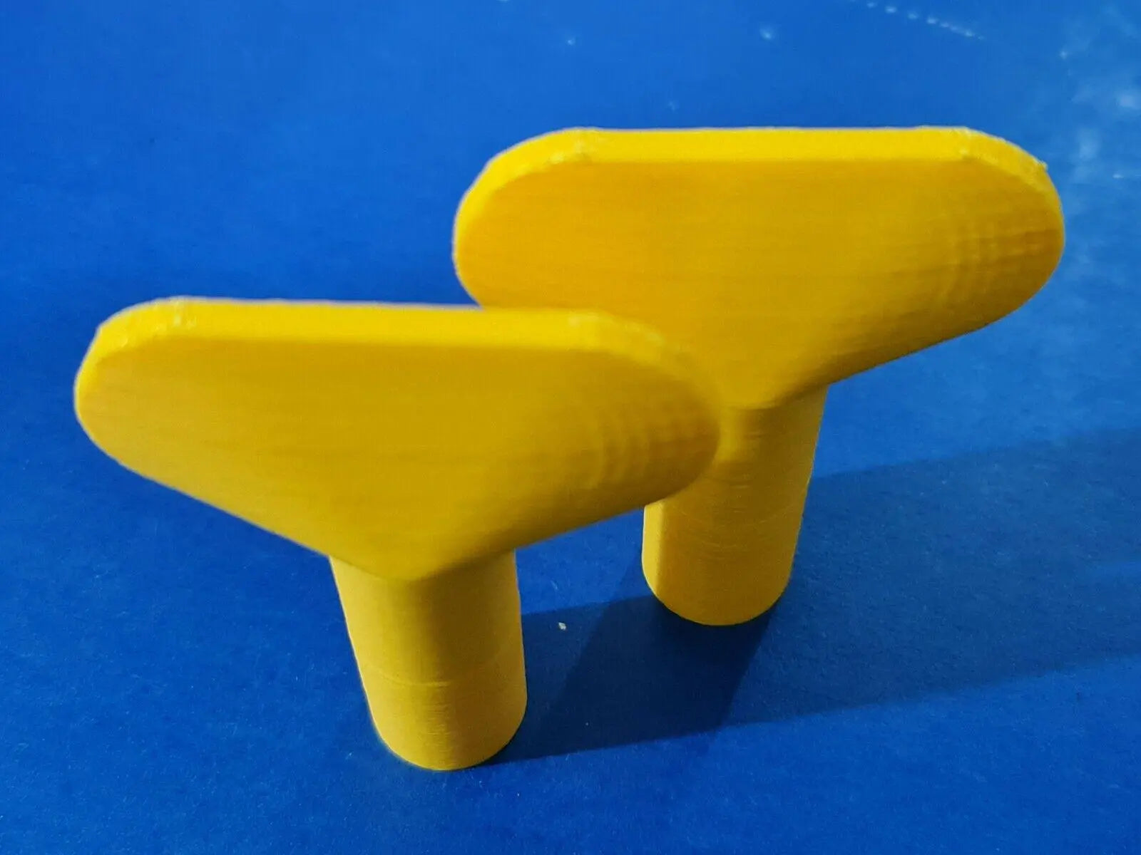 2 x Lift Elevator Emeregency Door Release Key Lock, Triangle 9mm 3D Peak Print