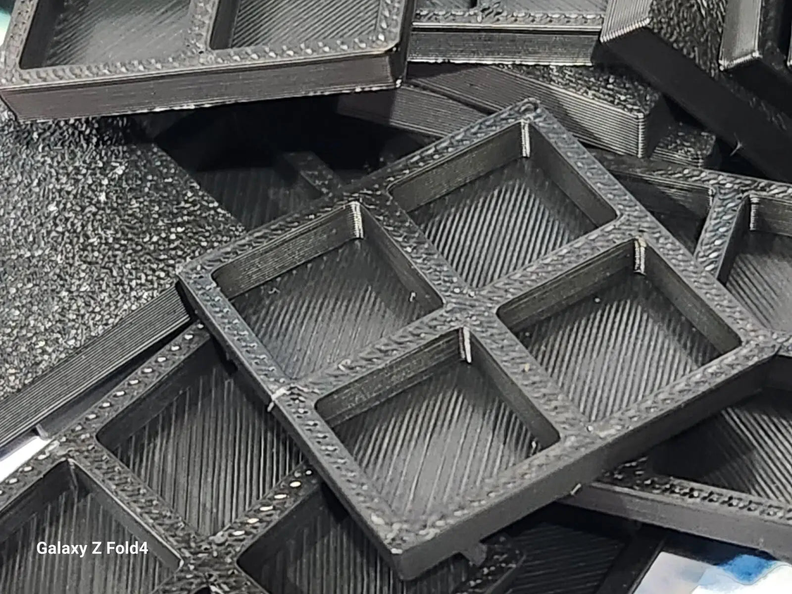 Wargaming Bases 25mm Square  EXTRA Durable Plastic War Gaming Tabletop Games 3D Peak Print