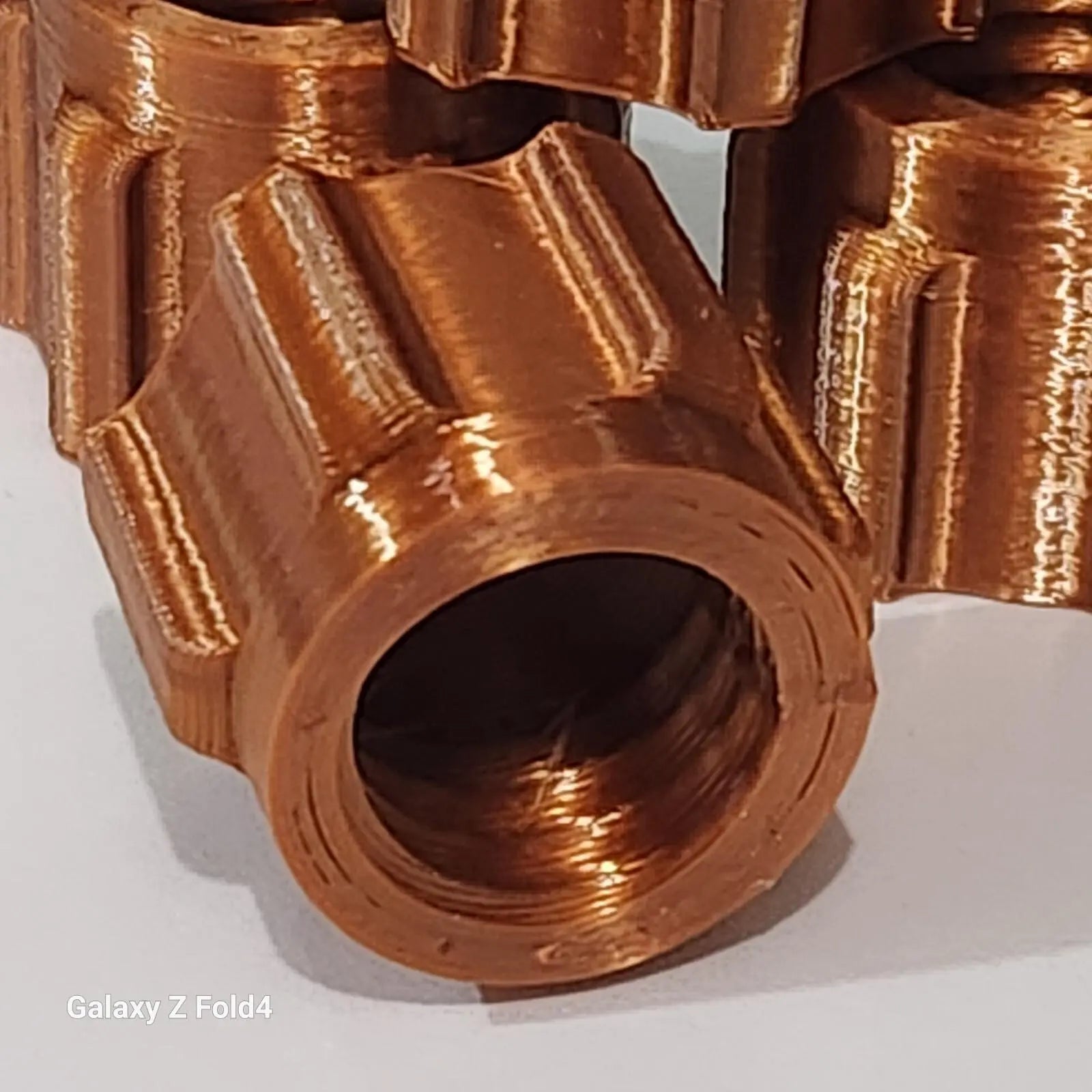 Pack of 6 Copper Silicone Sealer Sealant Mastik Tube Nozzle Screw Cap Tops 3D Peak Print