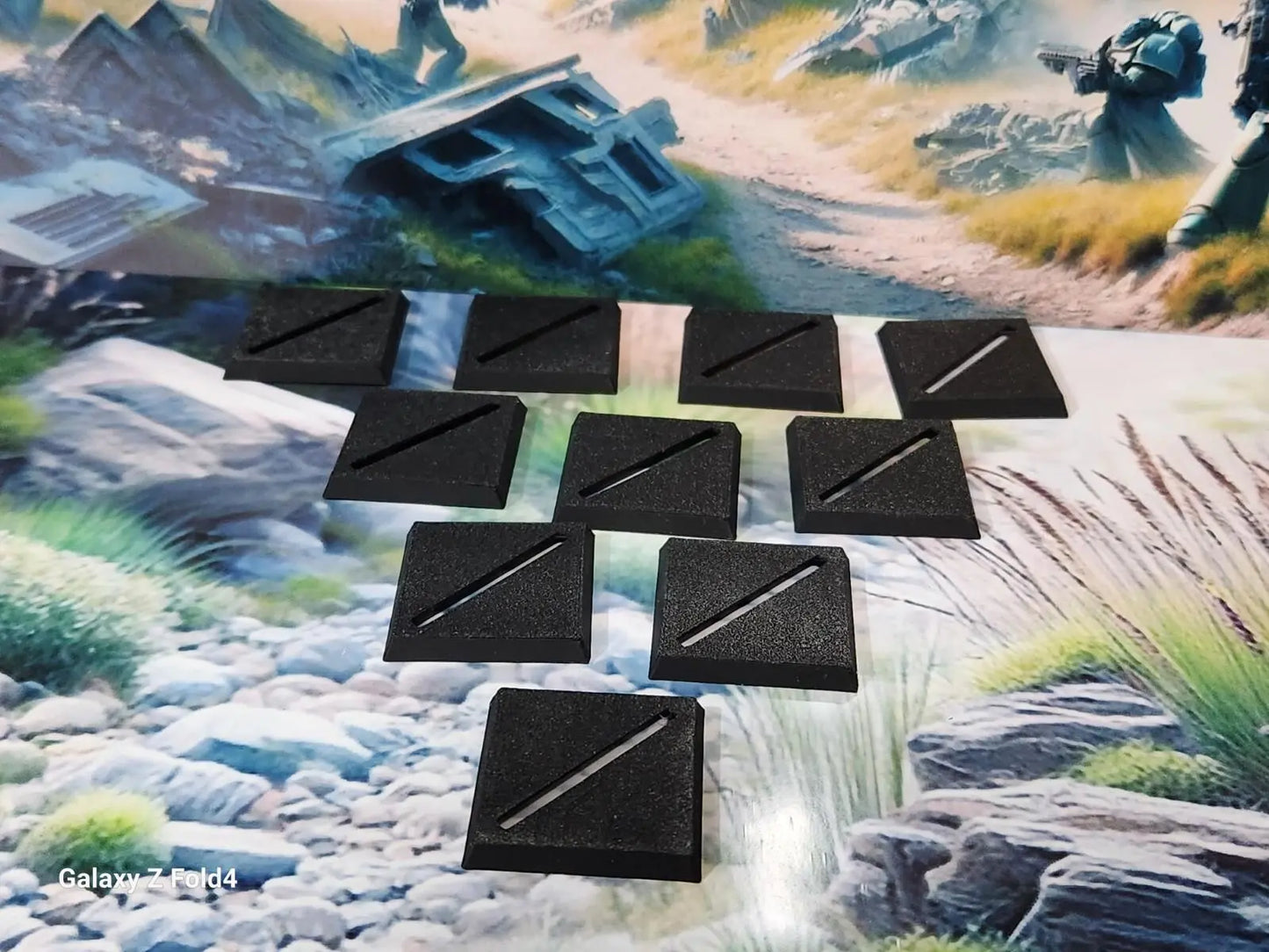 Wargaming Bases 25mm Square Slotted PLA Plastic for War Gaming  Tabletop Games 3D Peak Print