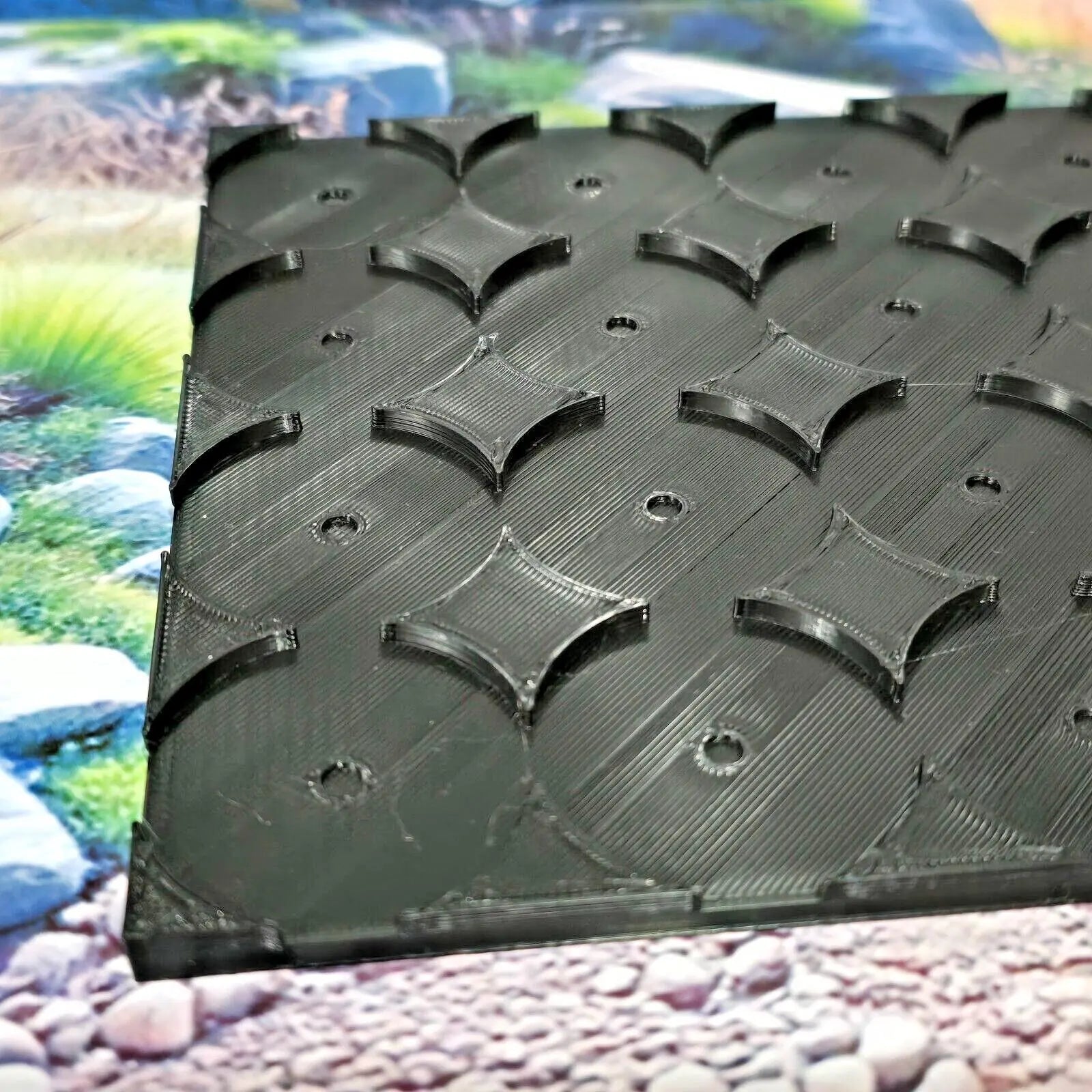 Wargaming Movement Trays 40mm (8 x 4) Round to Square Old World 3D Peak Print