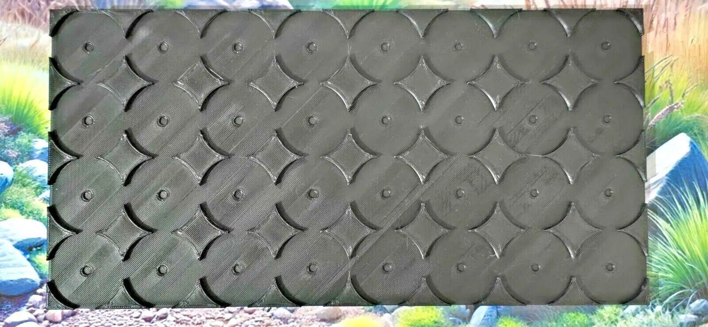 Wargaming Movement Trays 40mm (8 x 4) Round to Square Old World 3D Peak Print