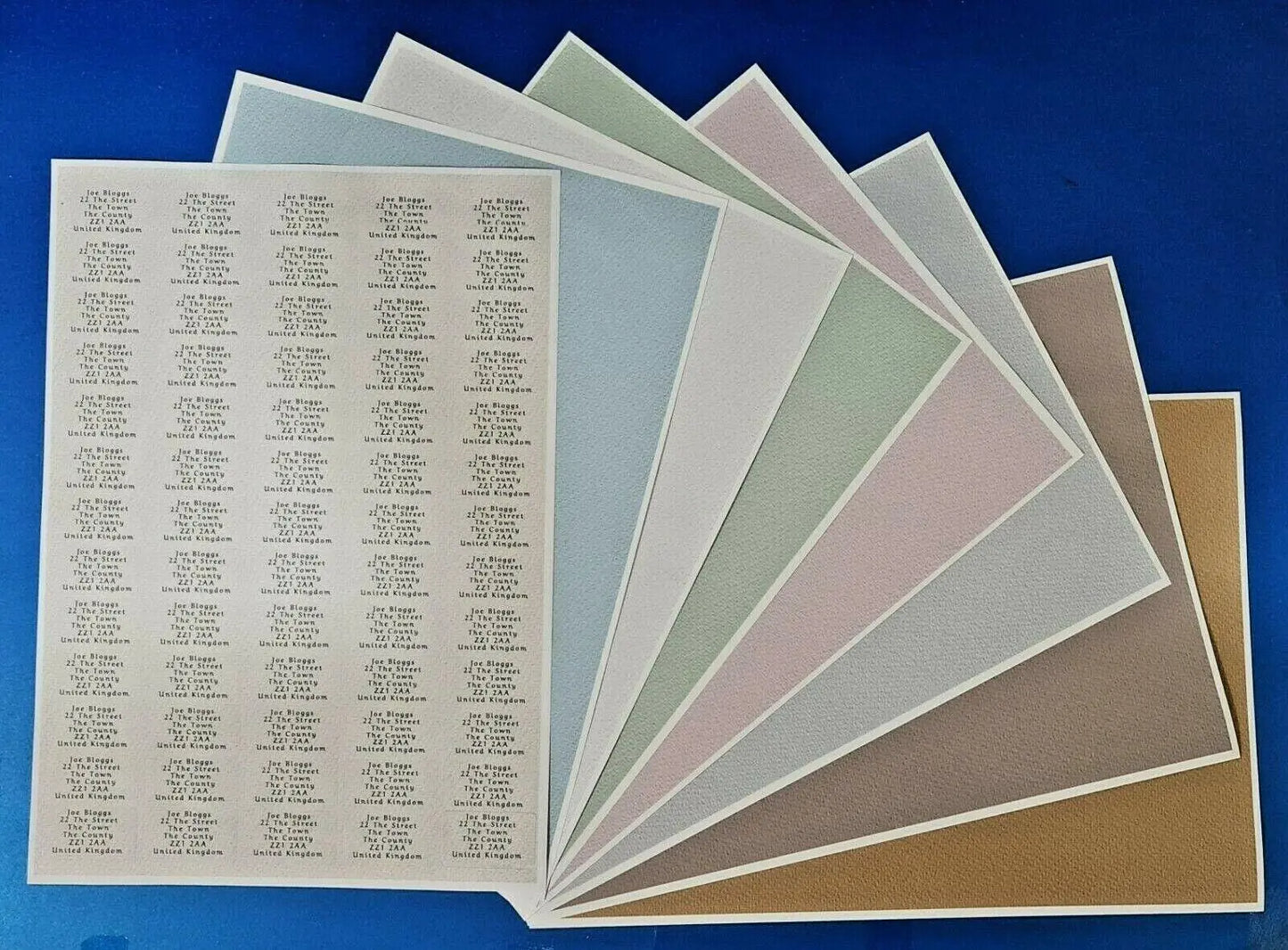 Small Personalised Self Adhesive Name Return Address Sticky Labels Stickers 3D Peak Print