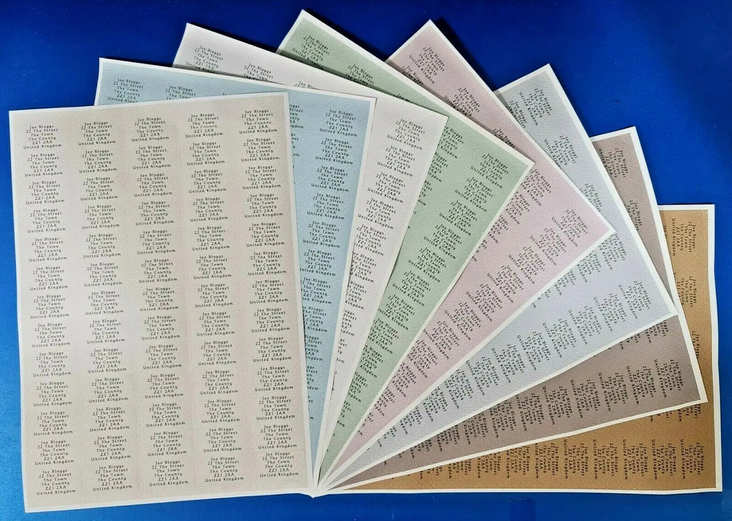 Small Personalised Self Adhesive Name Return Address Sticky Labels Stickers 3D Peak Print