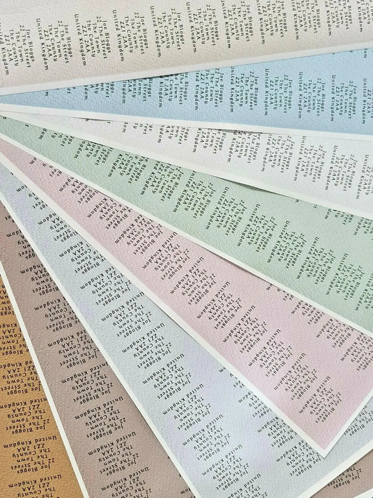 Small Personalised Self Adhesive Name Return Address Sticky Labels Stickers 3D Peak Print