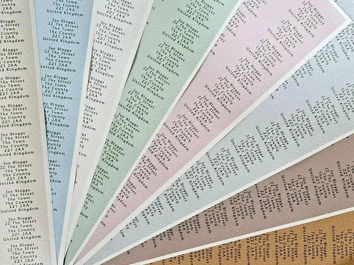 Small Personalised Self Adhesive Name Return Address Sticky Labels Stickers 3D Peak Print