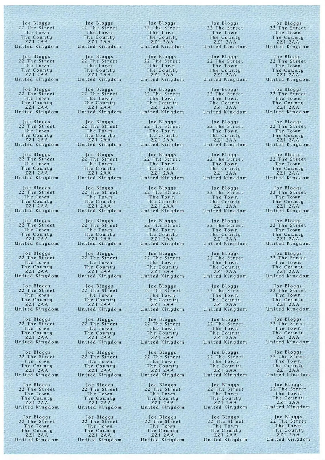 Small Personalised Self Adhesive Name Return Address Sticky Labels Stickers 3D Peak Print