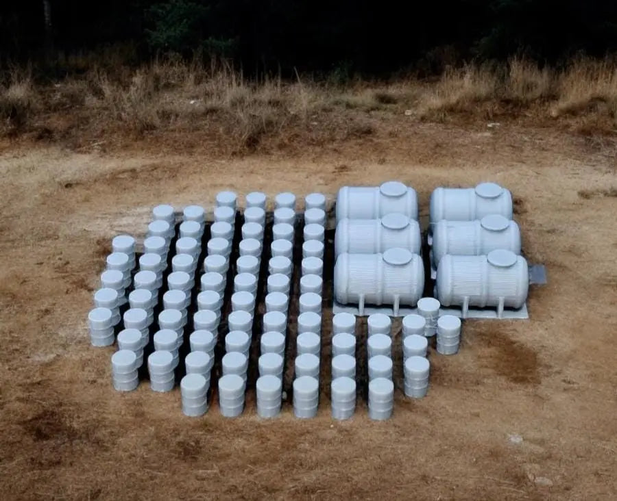 Oil Drums Oil Fuel Tanks x 80 x 6 Model Railway Scenery N Gauge 1:148 Scale 3D Peak Print