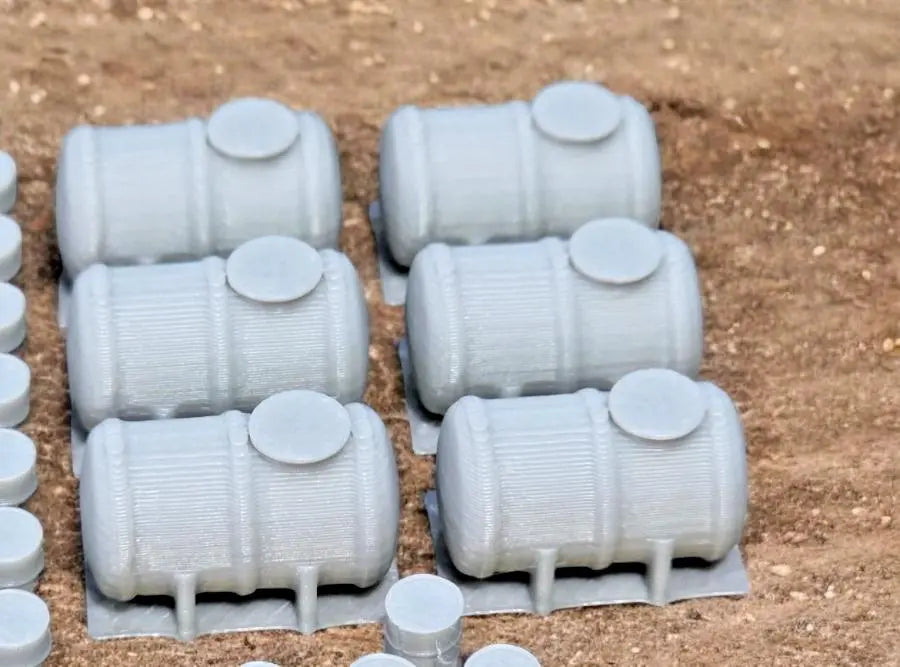 Oil Drums Oil Fuel Tanks x 80 x 6 Model Railway Scenery N Gauge 1:148 Scale 3D Peak Print