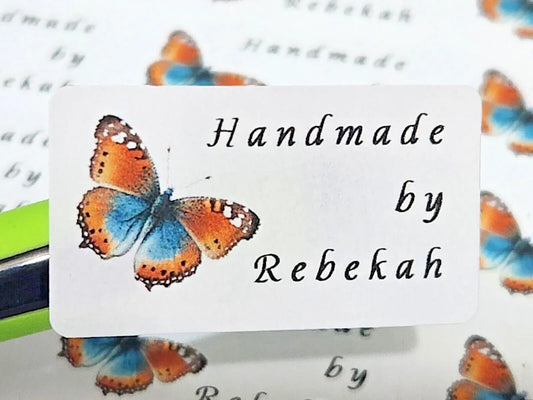 325 Butterflies Personalised Self Adhesive Address Handmade by Labels Stickers 3D Peak Print