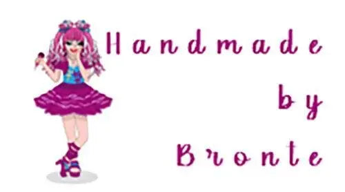 325 x Hand Made Handmade by Craft Labels Pink Doll Matte Labels Stickers 3D Peak Print