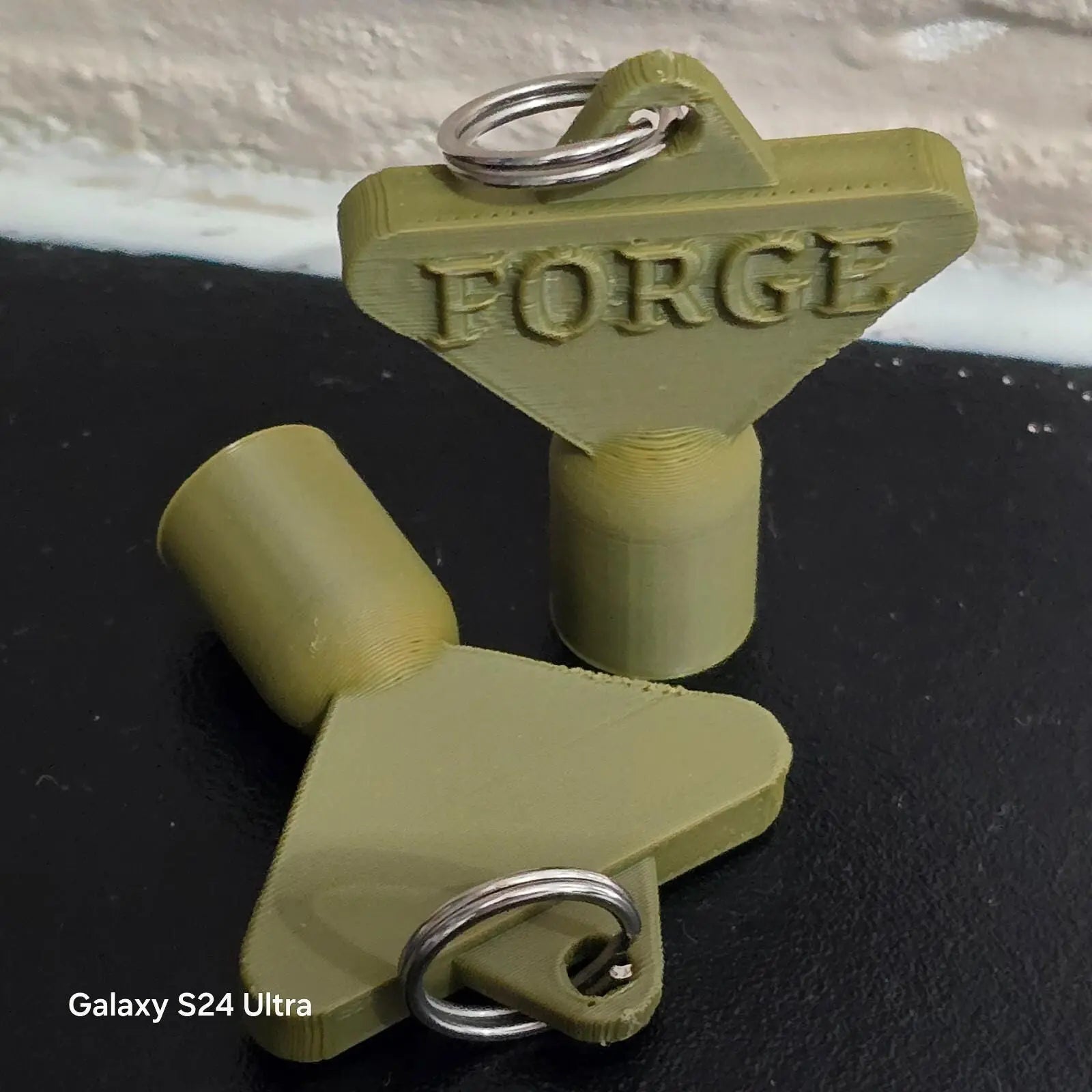 2 x Gas Electric Meter Box Utility Key Cupboard Army Green PLA Plastic 3D Peak Print