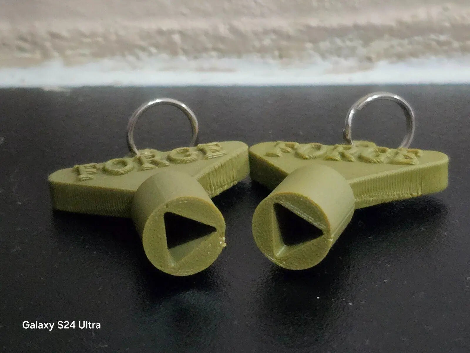 2 x Gas Electric Meter Box Utility Key Cupboard Army Green PLA Plastic 3D Peak Print