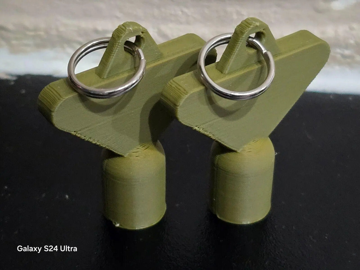 2 x Gas Electric Meter Box Utility Key Cupboard Army Green PLA Plastic 3D Peak Print