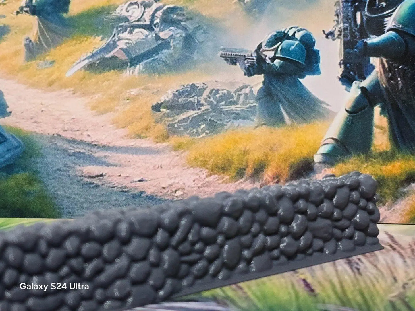 28mm Unpainted Grey Plastic 196mm long Stone Wall Bolt Action Table Top Wargames 3D Peak Print