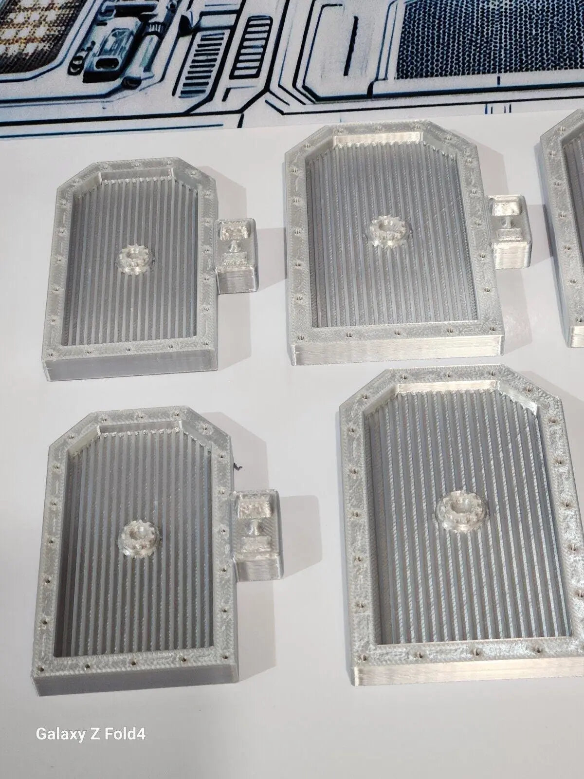 28mm Sci-Fi Greebles Doors Kitbash Set 8 pcs Cyberpunk Control Panels 3D Peak Print