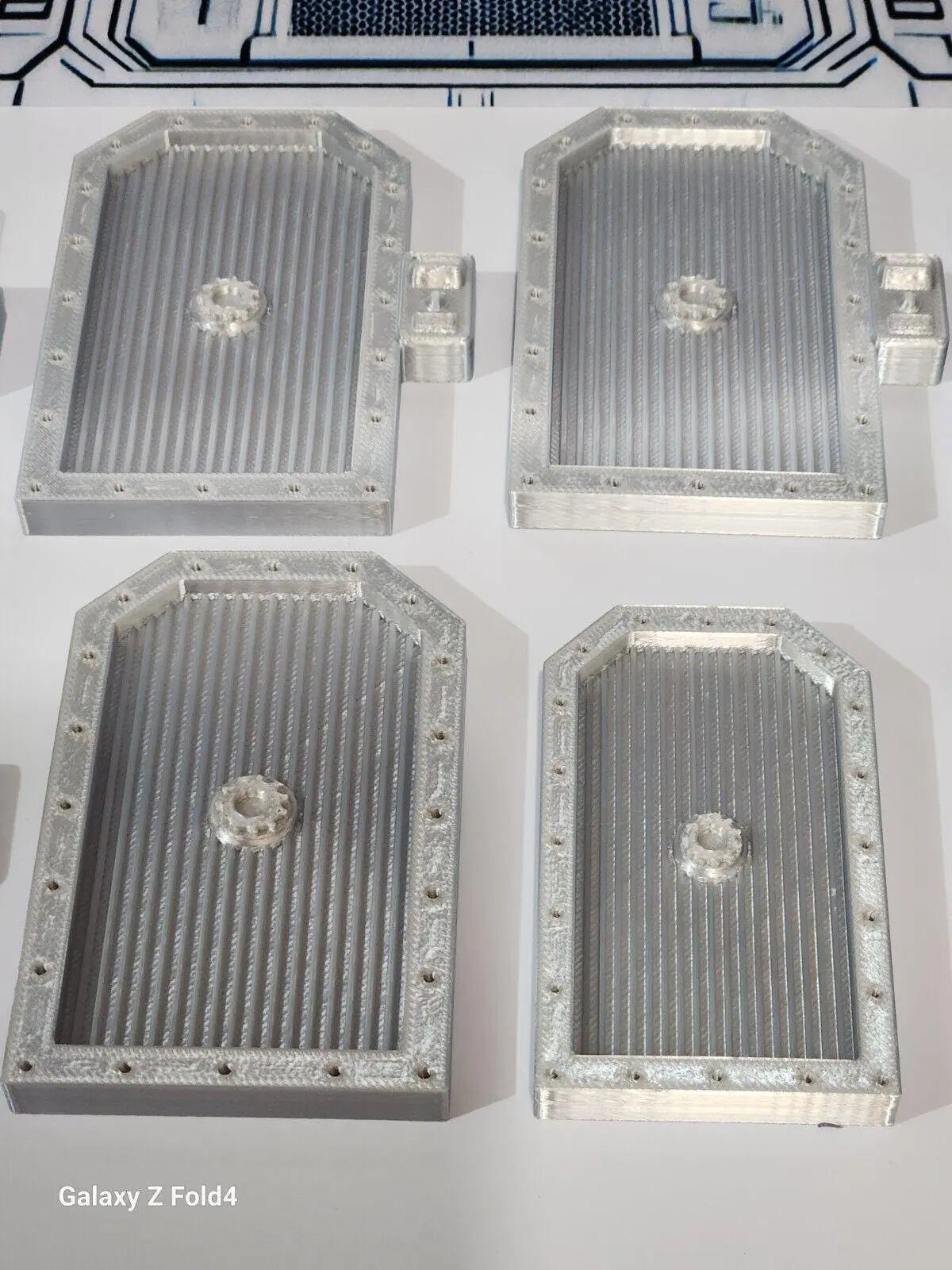 28mm Sci-Fi Greebles Doors Kitbash Set 8 pcs Cyberpunk Control Panels 3D Peak Print