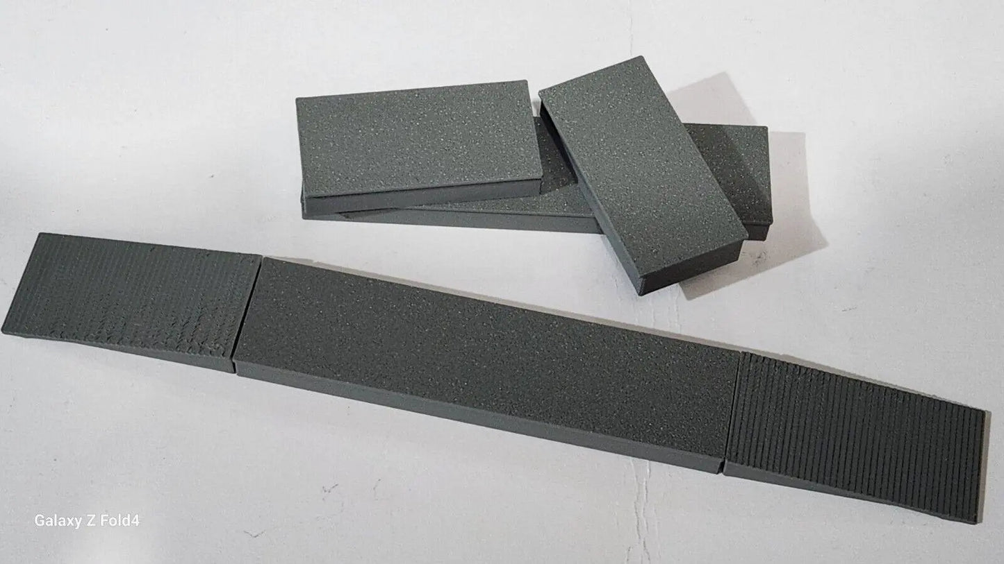 Railway Train Station Passenger Platform 6 Pc Kit T Gauge 1:450 Scale Railroad 3D Peak Print