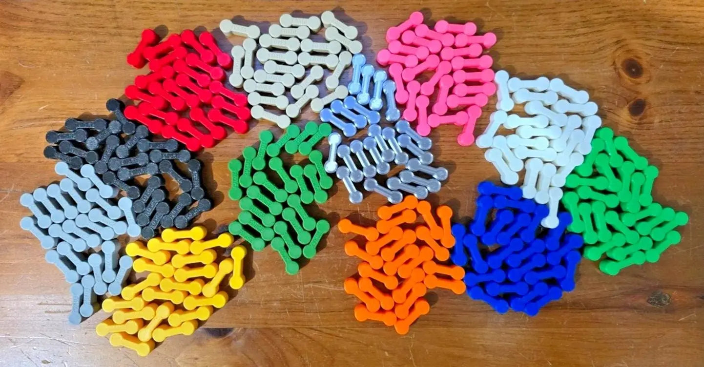 Wooden Train Track Dog bone Connectors Compatible with Brio IKEA BigJigs x 10/20 3D Peak Print