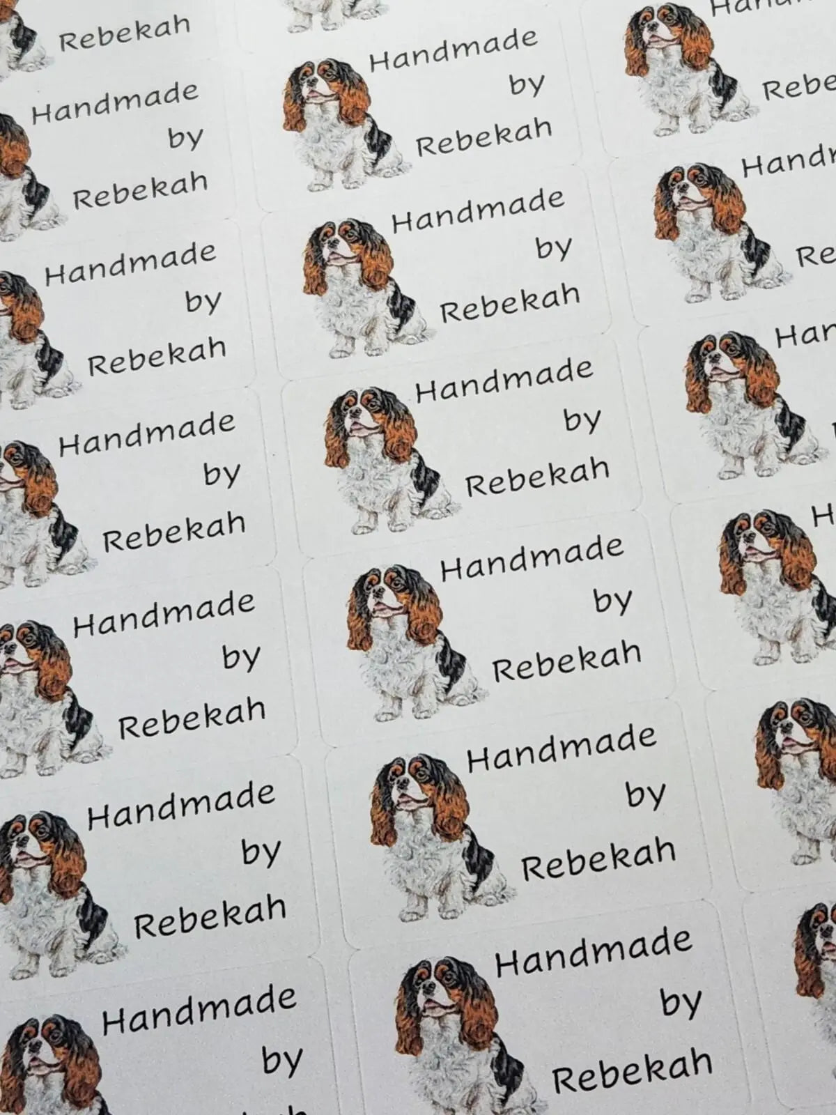 260 Handmade by Labels, Dog Breeds, Craft stickers, Address return 3D Peak Print
