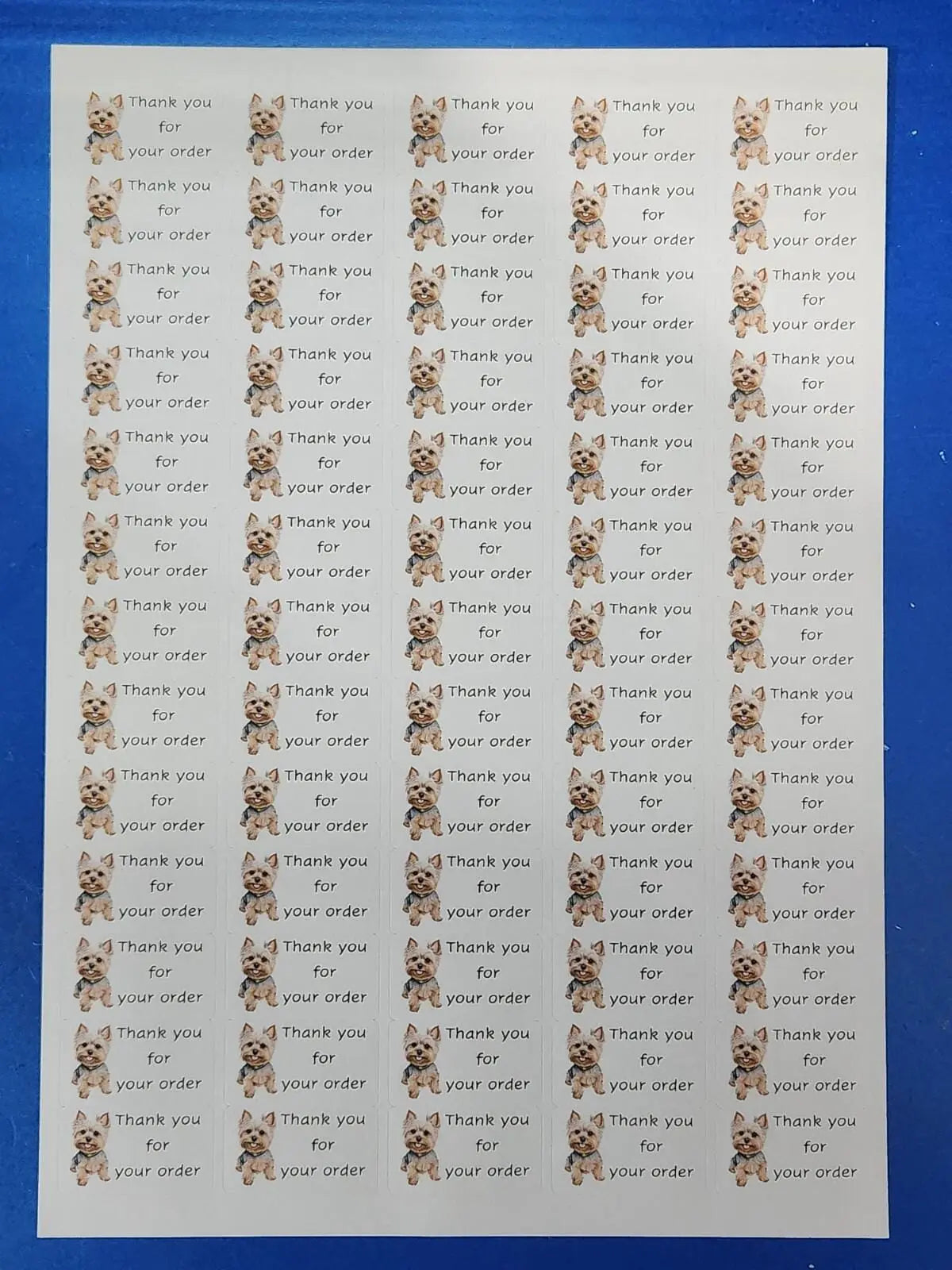 260 Thank you for your order Labels, Dog Breeds, Craft stickers, Address return 3D Peak Print