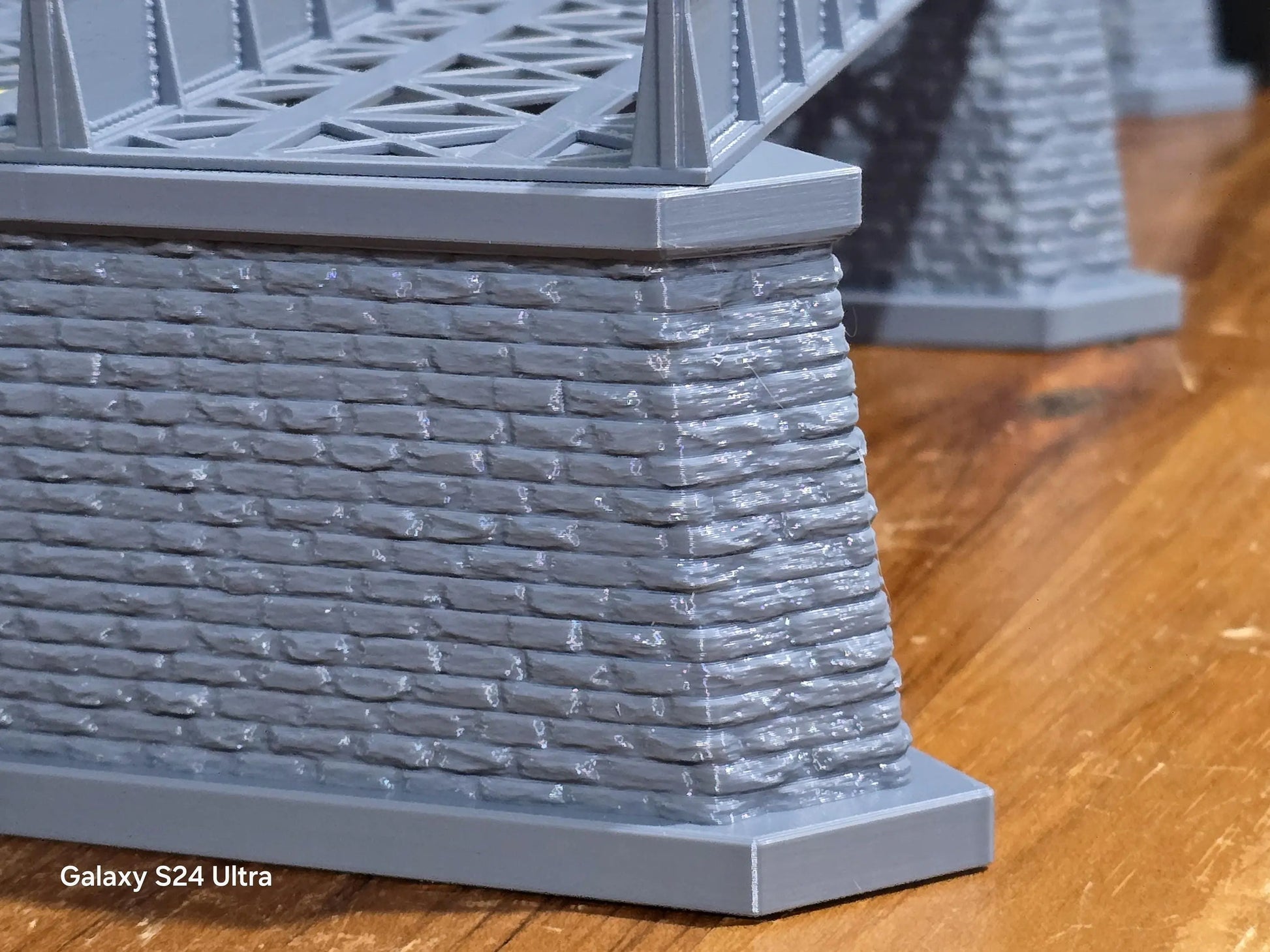 Iron Girder Bridge OO Gauge 600mm Double Track Model Railway Train 1:76 Scale 3D Peak Print