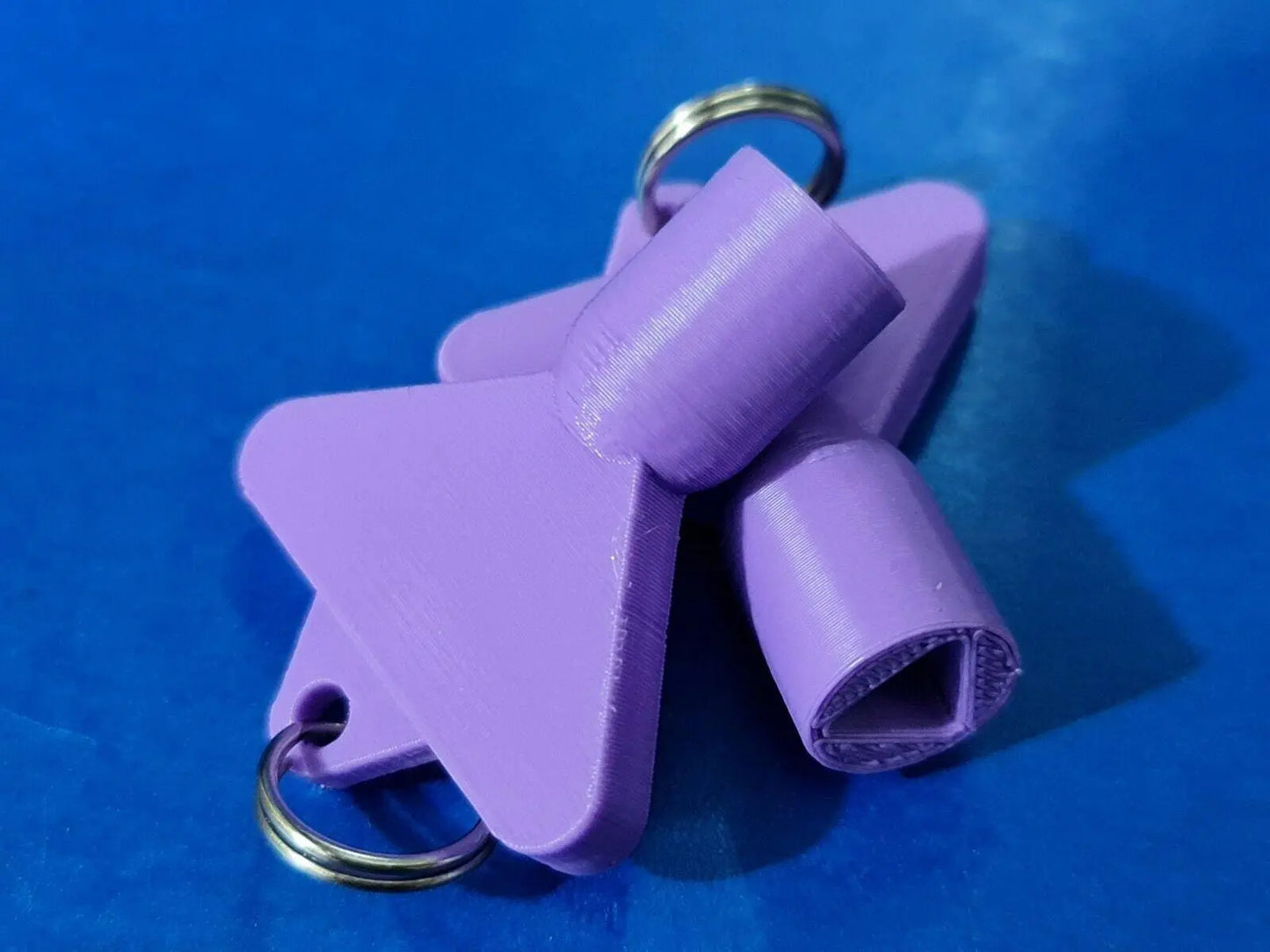 2 x Gas Electric Meter Box Utility Key Cupboard Purple PLA Plastic Biodegradable 3D Peak Print