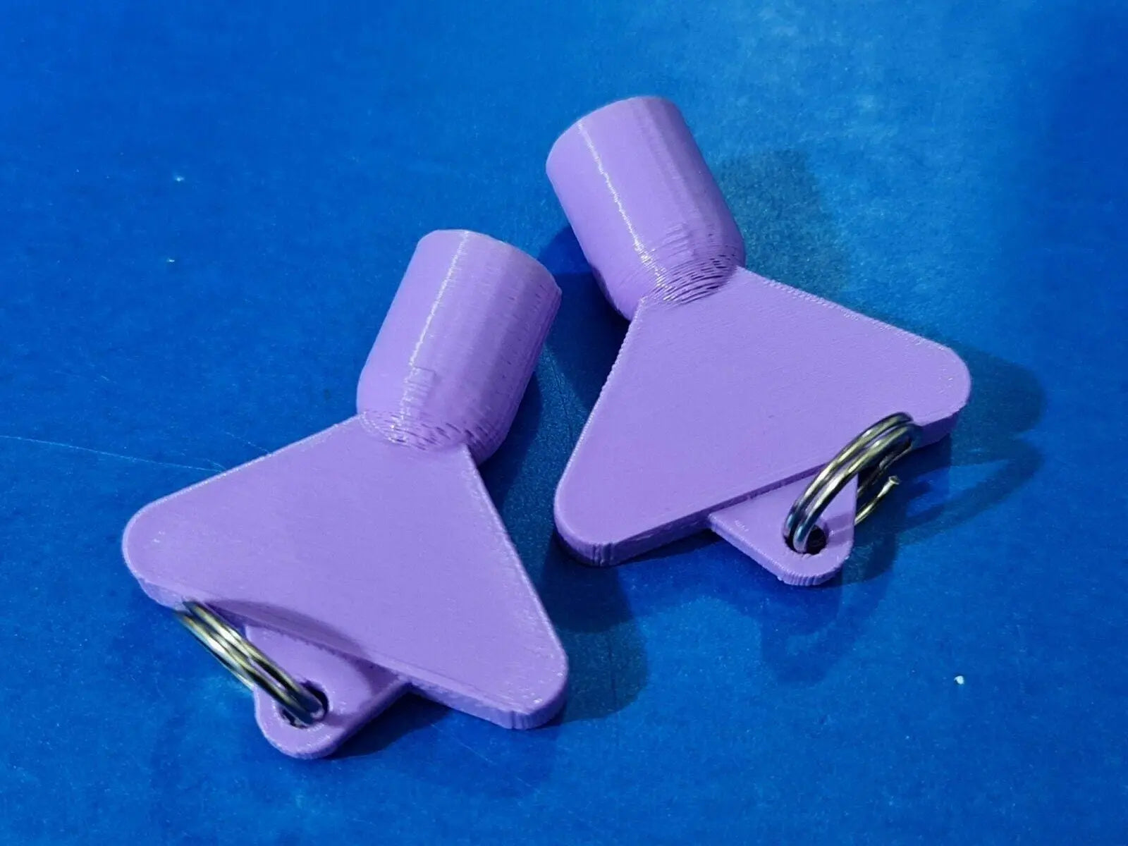 2 x Gas Electric Meter Box Utility Key Cupboard Purple PLA Plastic Biodegradable 3D Peak Print